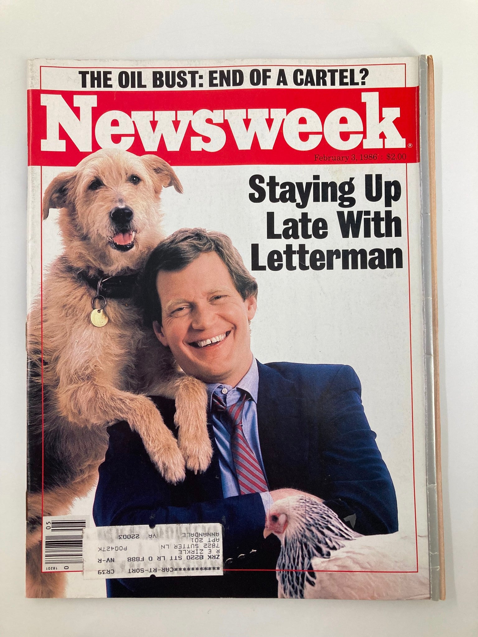 VTG Newsweek Magazine February 3 1986 Staying Up Late with David Letterman