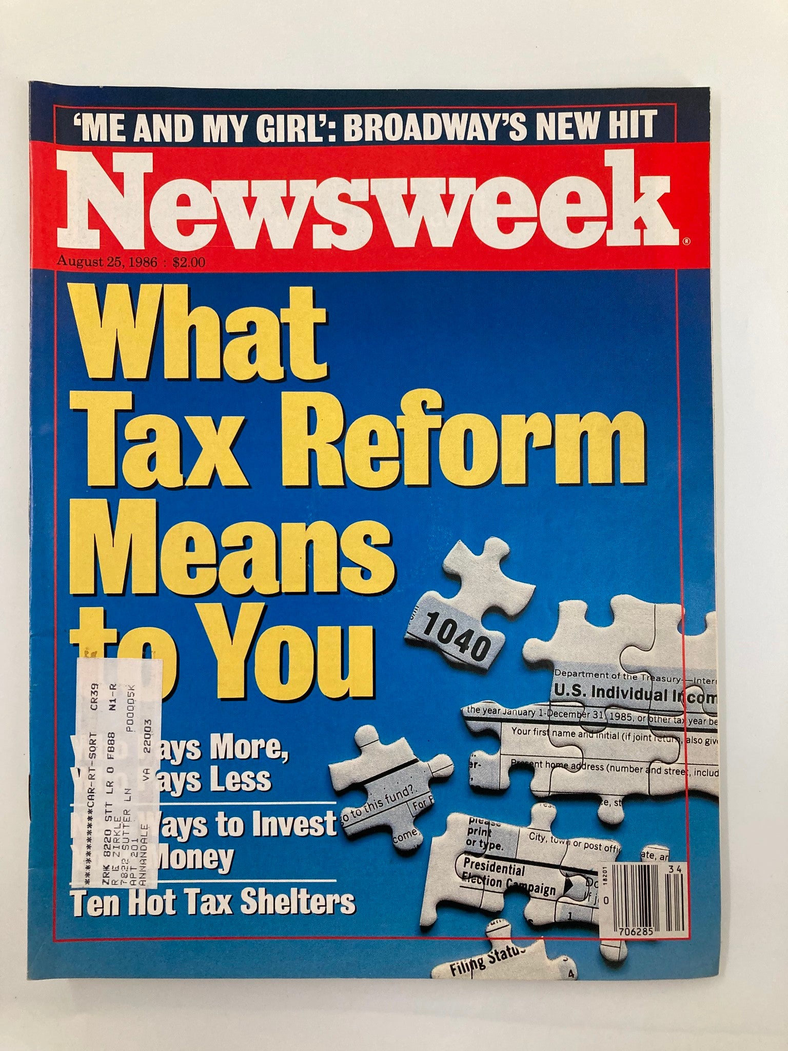 VTG Newsweek Magazine August 25 1986 What Tax Reform Means to You