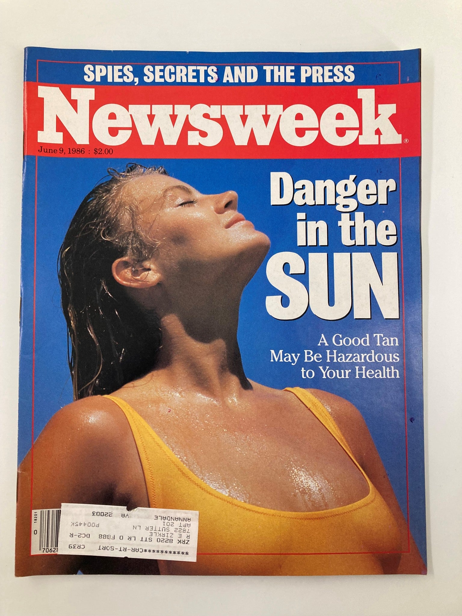 VTG Newsweek Magazine June 9 1986 A Good Tan May Be Hazardous To Your Health