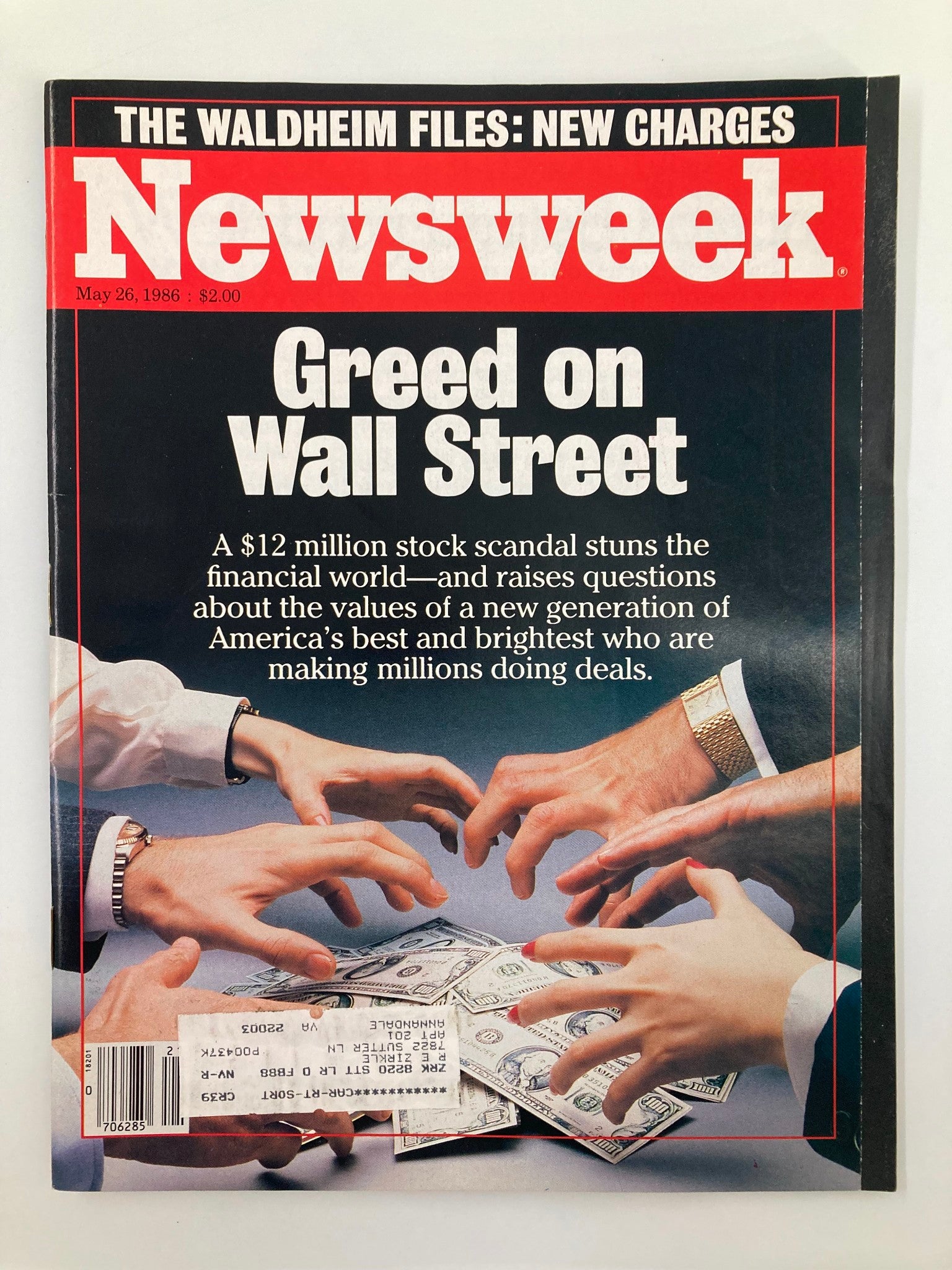 VTG Newsweek Magazine May 26 1986 The Waldheim Fiels and New Charges