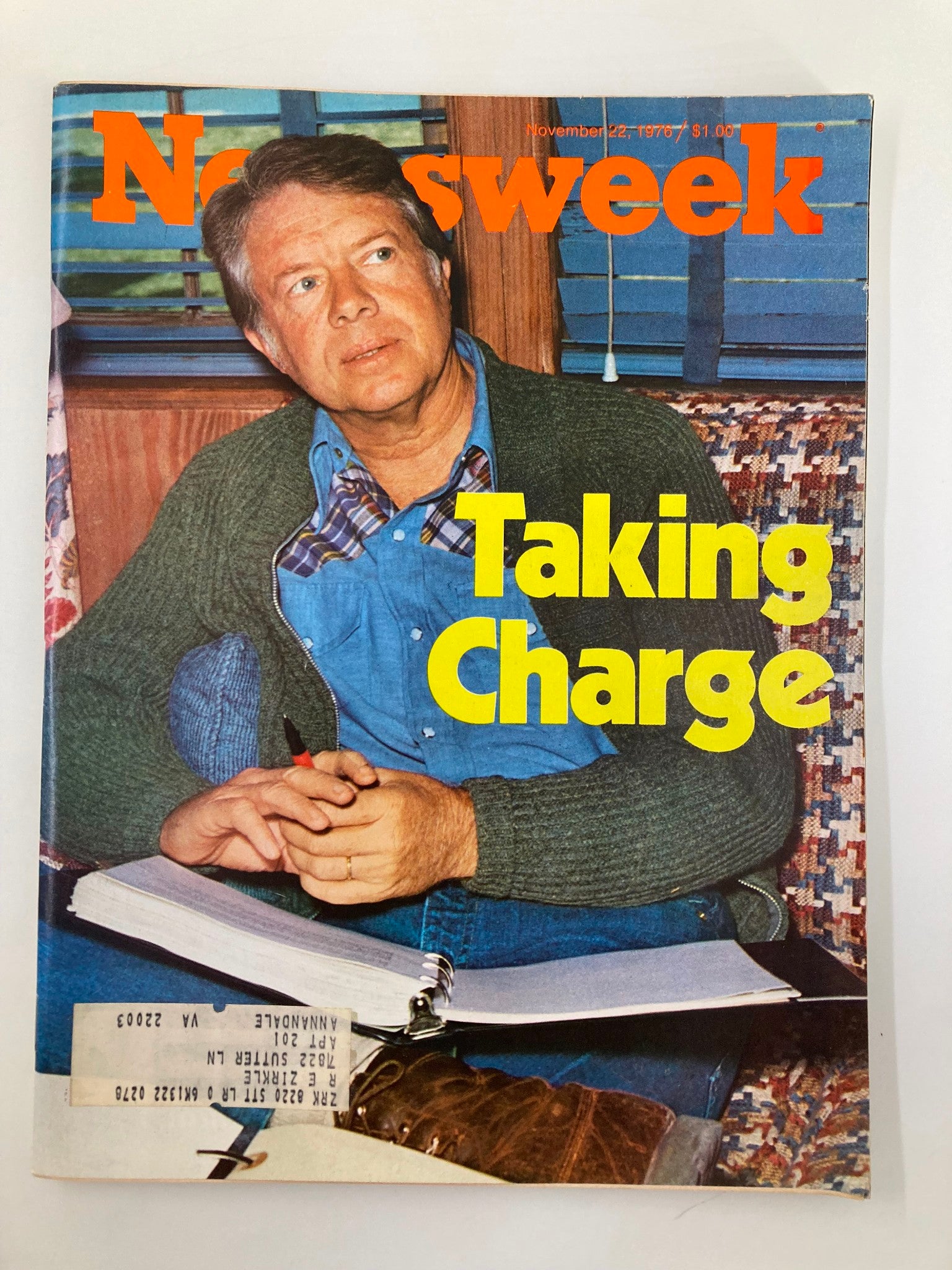 VTG Newsweek Magazine November 22 1976 President Jimmy Carter Taking Charge