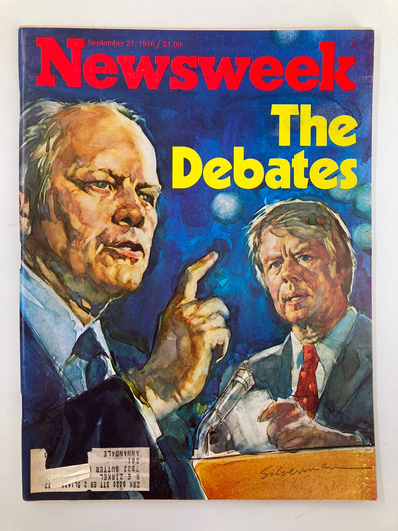 VTG Newsweek Magazine September 27 1976 Gerald Ford and Jimmy Carter The Debates