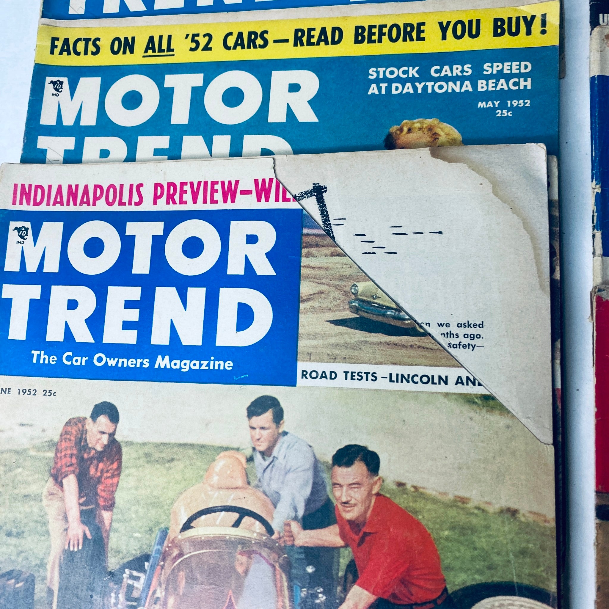 Lot of 11 Motor Trend Magazine 1952 January - June, August - December