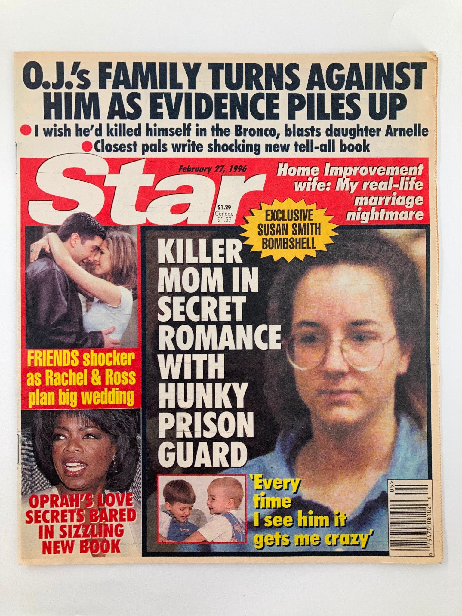 Star Magazine February 27 1996 Oprah, Susan Smith, Jennifer Aniston  Tabloid