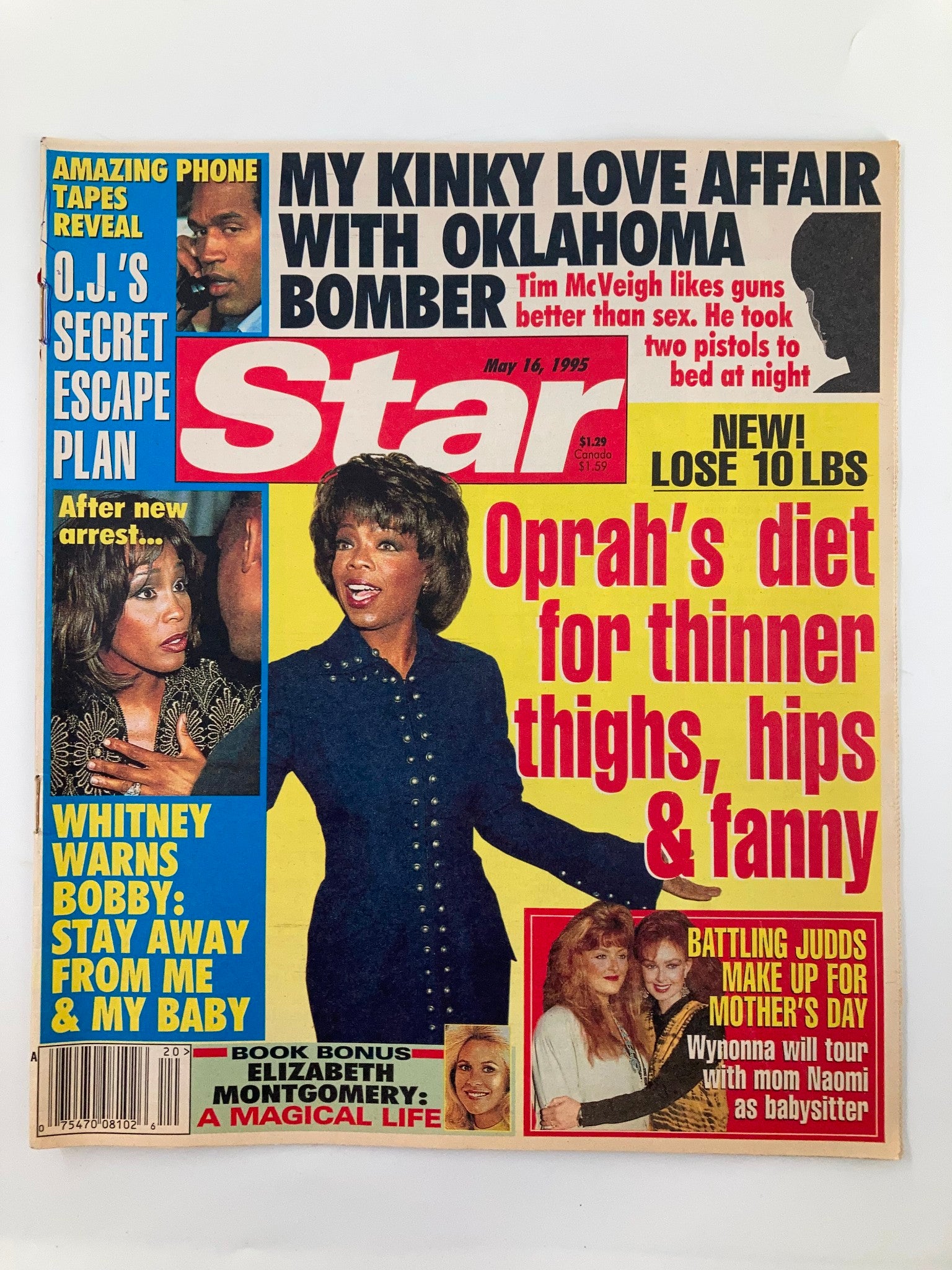 Star Magazine May 16 1995 Oprah, Whitney Houston, OJ Simpson  Tabloid