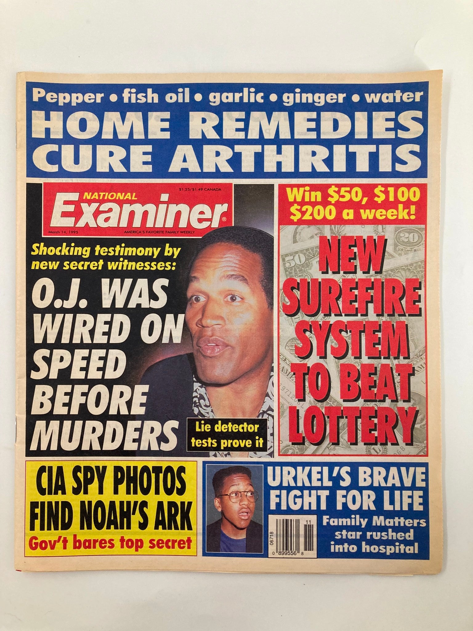 National Examiner Tabloid March 14 1995 OJ Simpson Lie Detector No Label VG