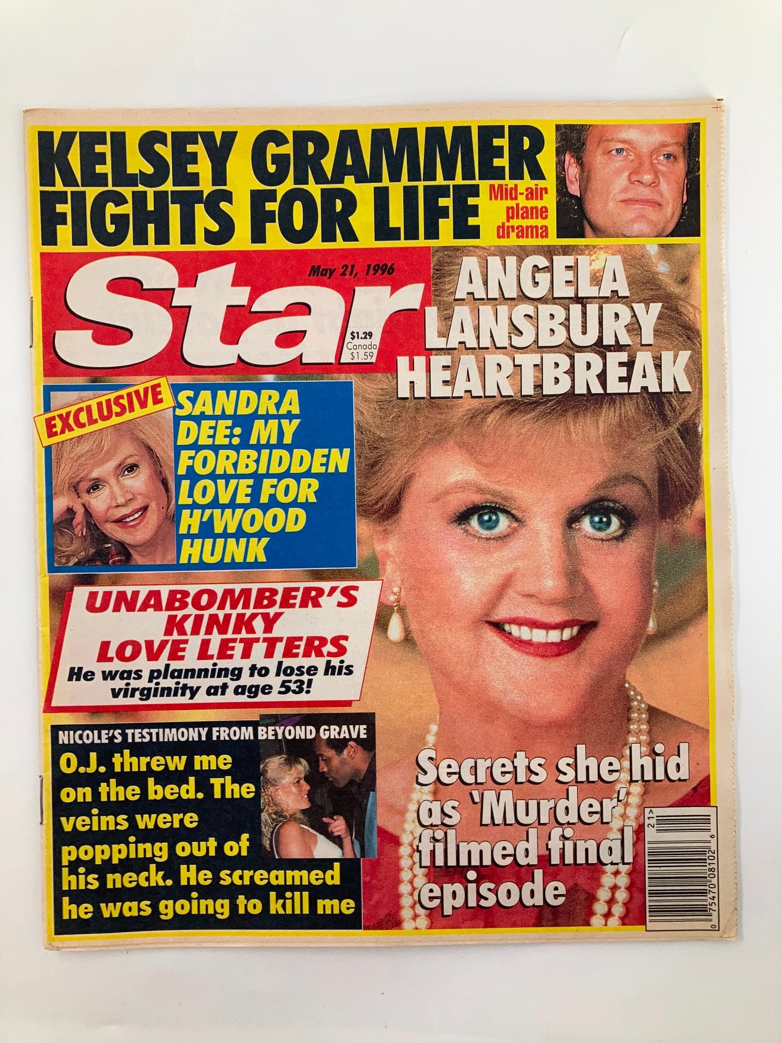 Star Tabloid Magazine May 21 1996 Sandra Dee, Angela Lansbury No Label VG