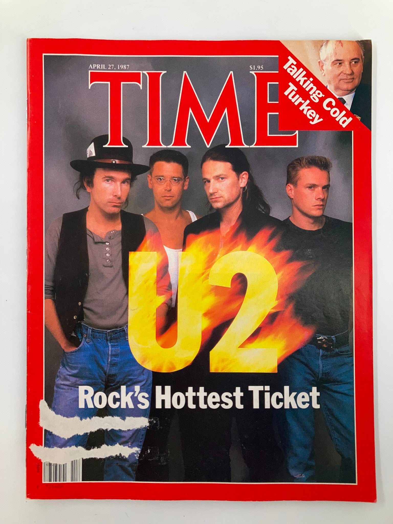 VTG Time Magazine April 27 1987 Rock Band U2 and Talking Cold Turkey