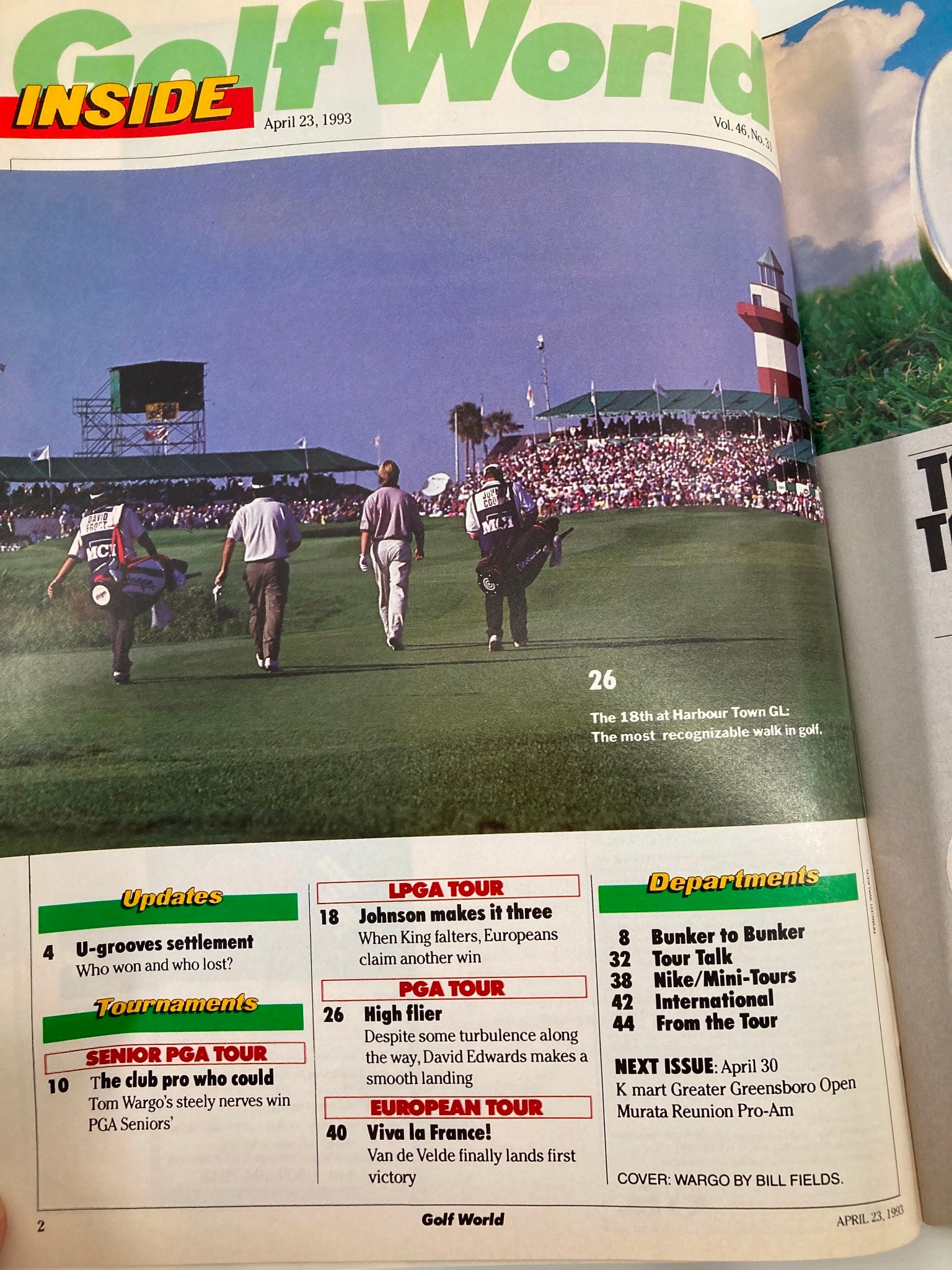 Golf World Magazine April 23 1993 Club Pro Tom Wargo at PGA Seniors VG