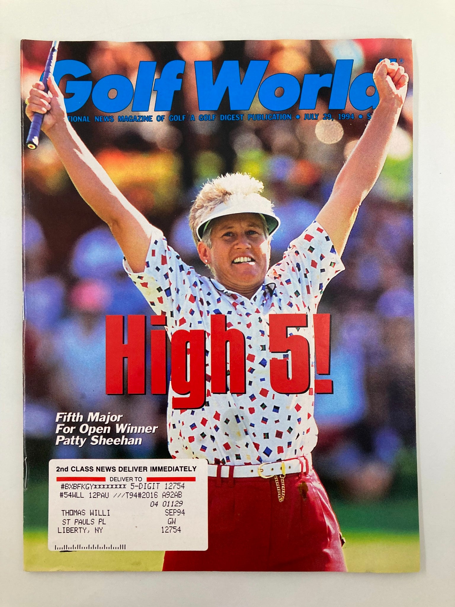 Golf World Magazine July 29 1994 Fifth Major for Open Winner Patty Sheehan VG