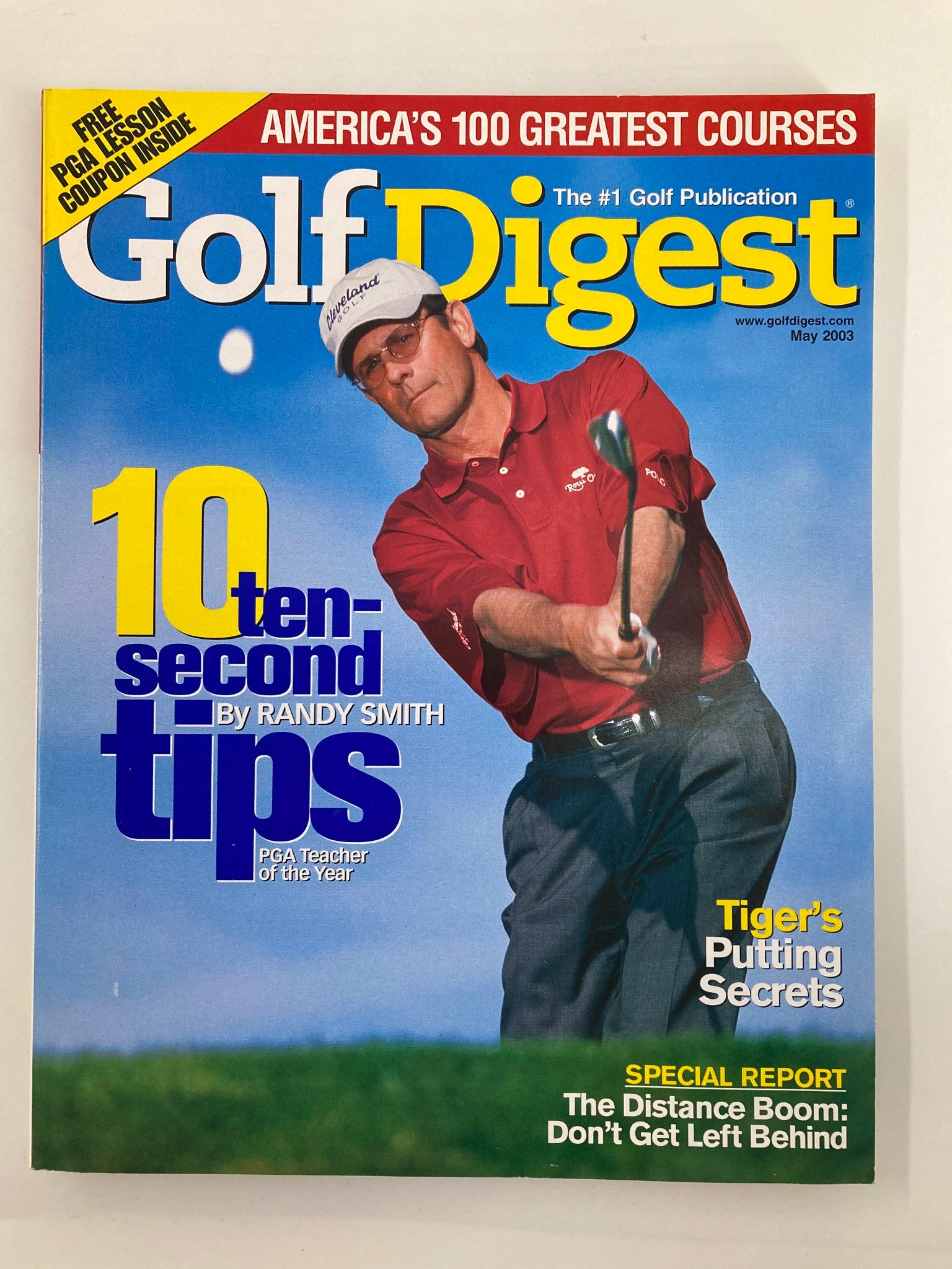 Golf Digest Magazine May 2003 Ten Second Tips by Randy Smith No Label VG