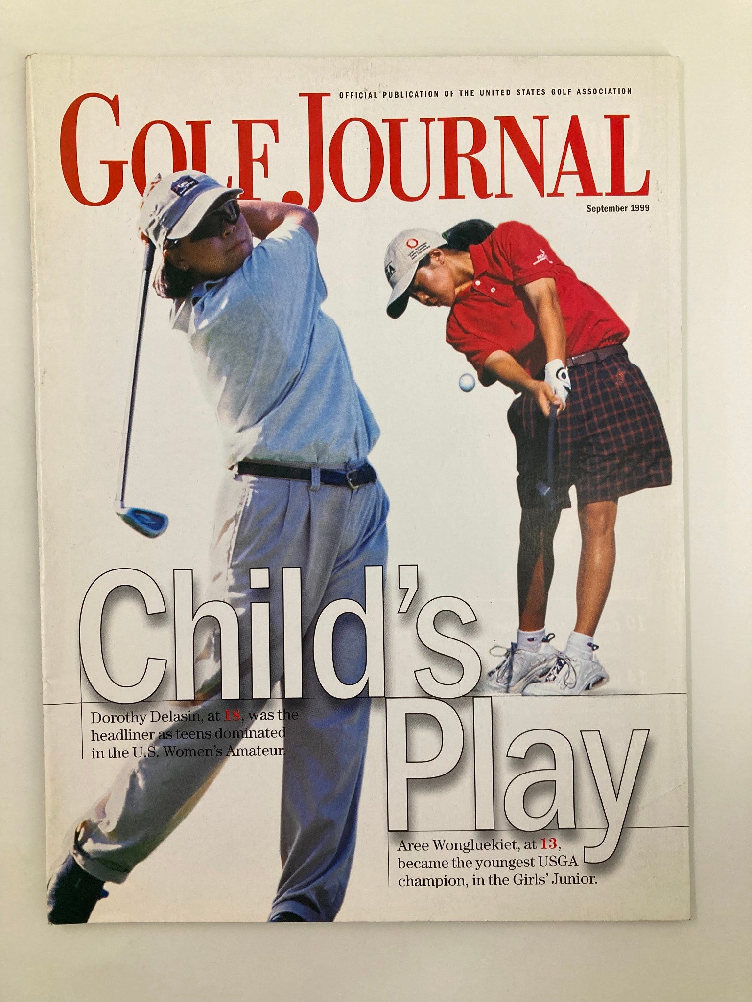 Golf Journal Magazine September 1999 Dorothy Delasin and Aree Wongluekiet