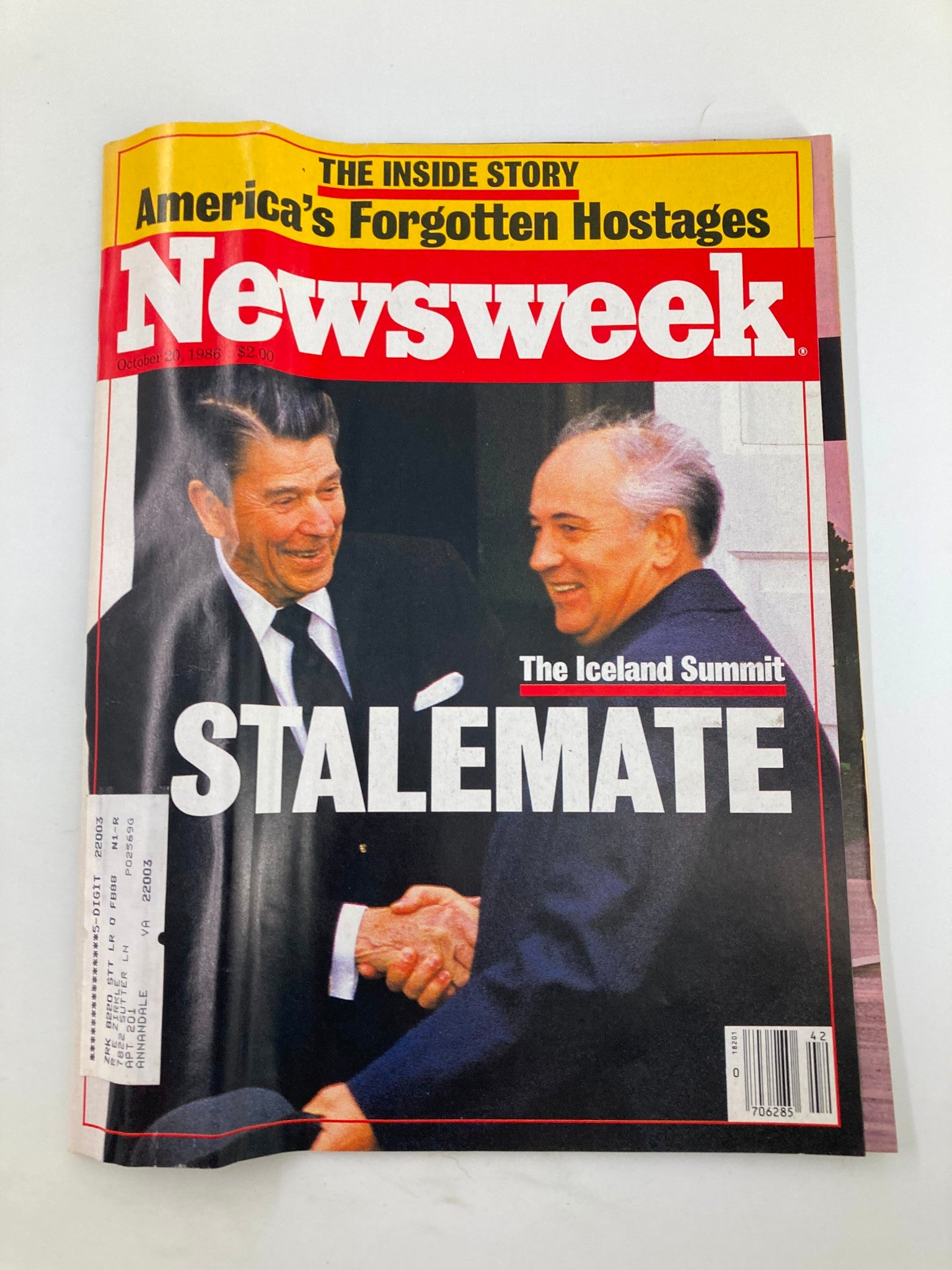 VTG Newsweek Magazine October 20 1986 Ronald Reagan The Iceland Summit Stalemate