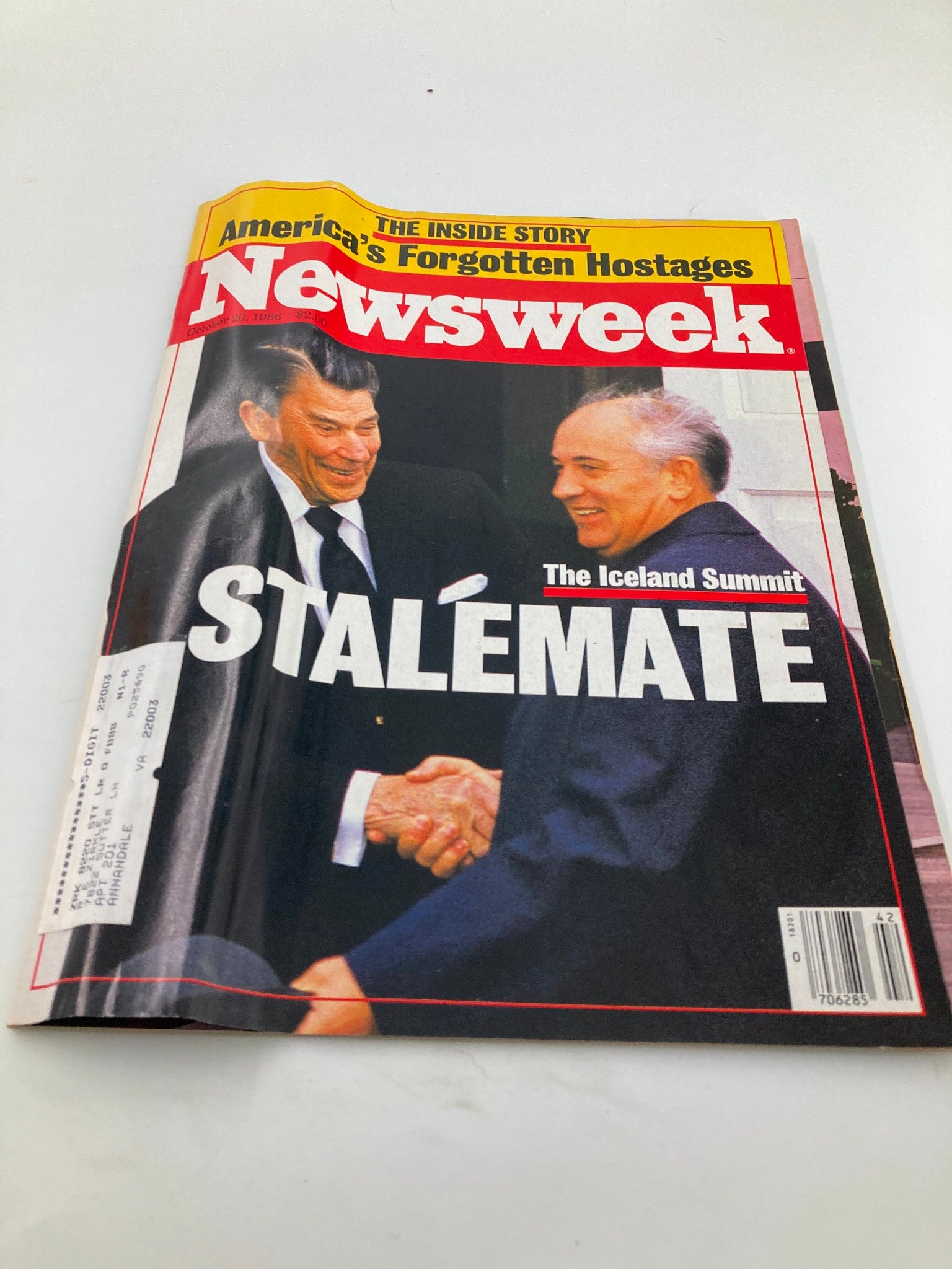 VTG Newsweek Magazine October 20 1986 Ronald Reagan The Iceland Summit Stalemate