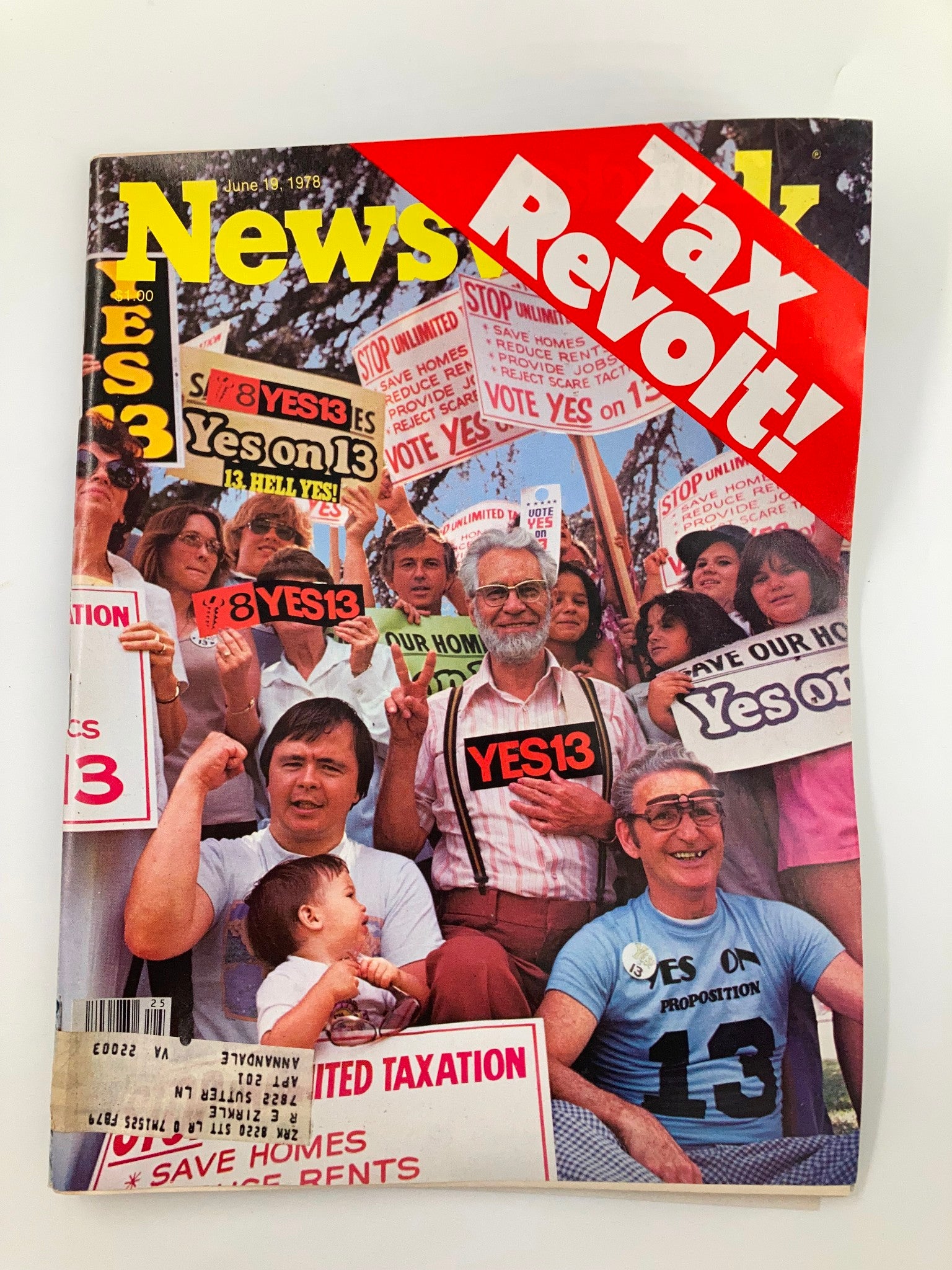 VTG Newsweek Magazine June 19 1978 Tax Revolt Yes On Proposition