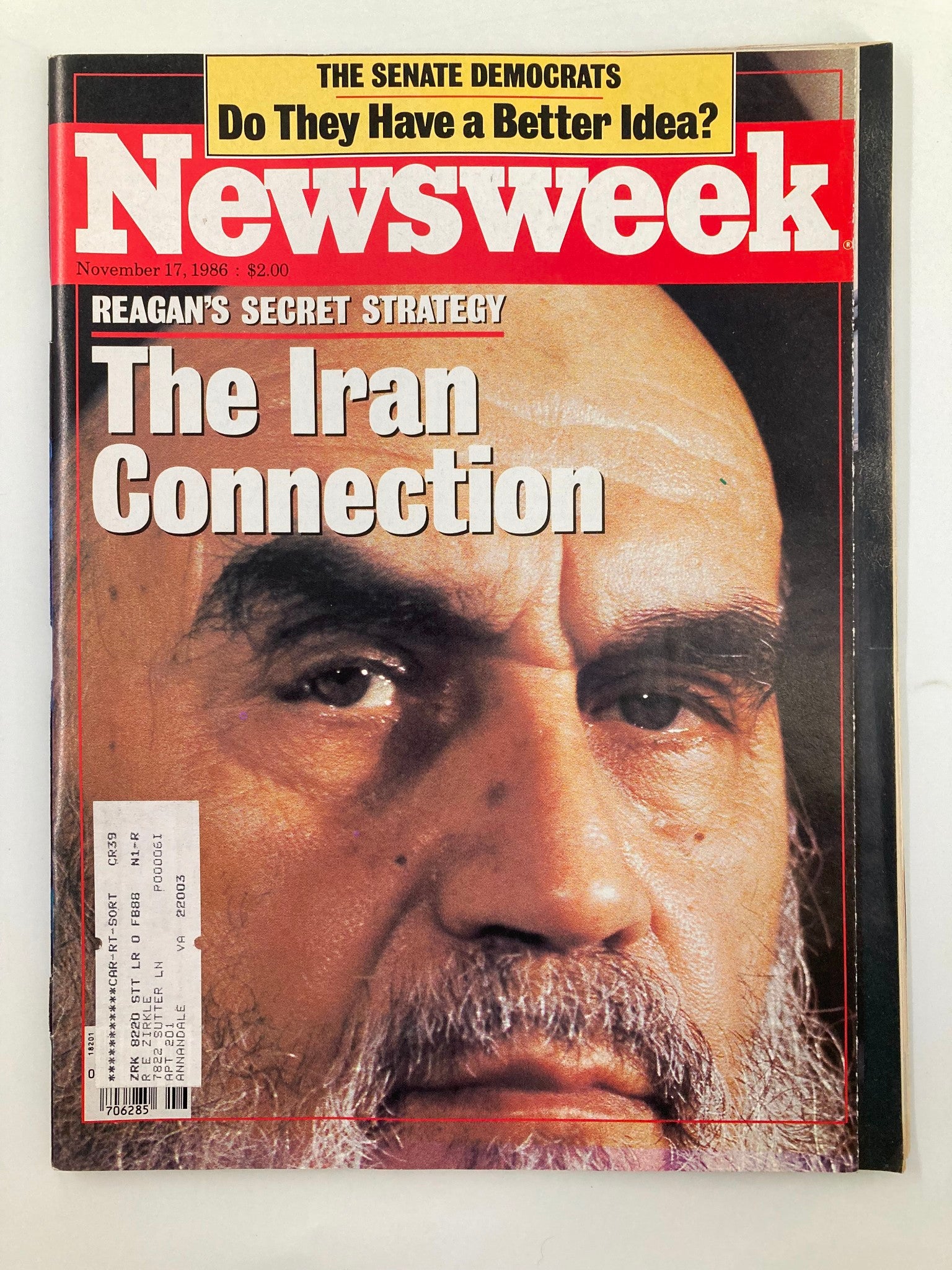 VTG Newsweek Magazine November 17 1986 Ronald Reagan Secret Strategy