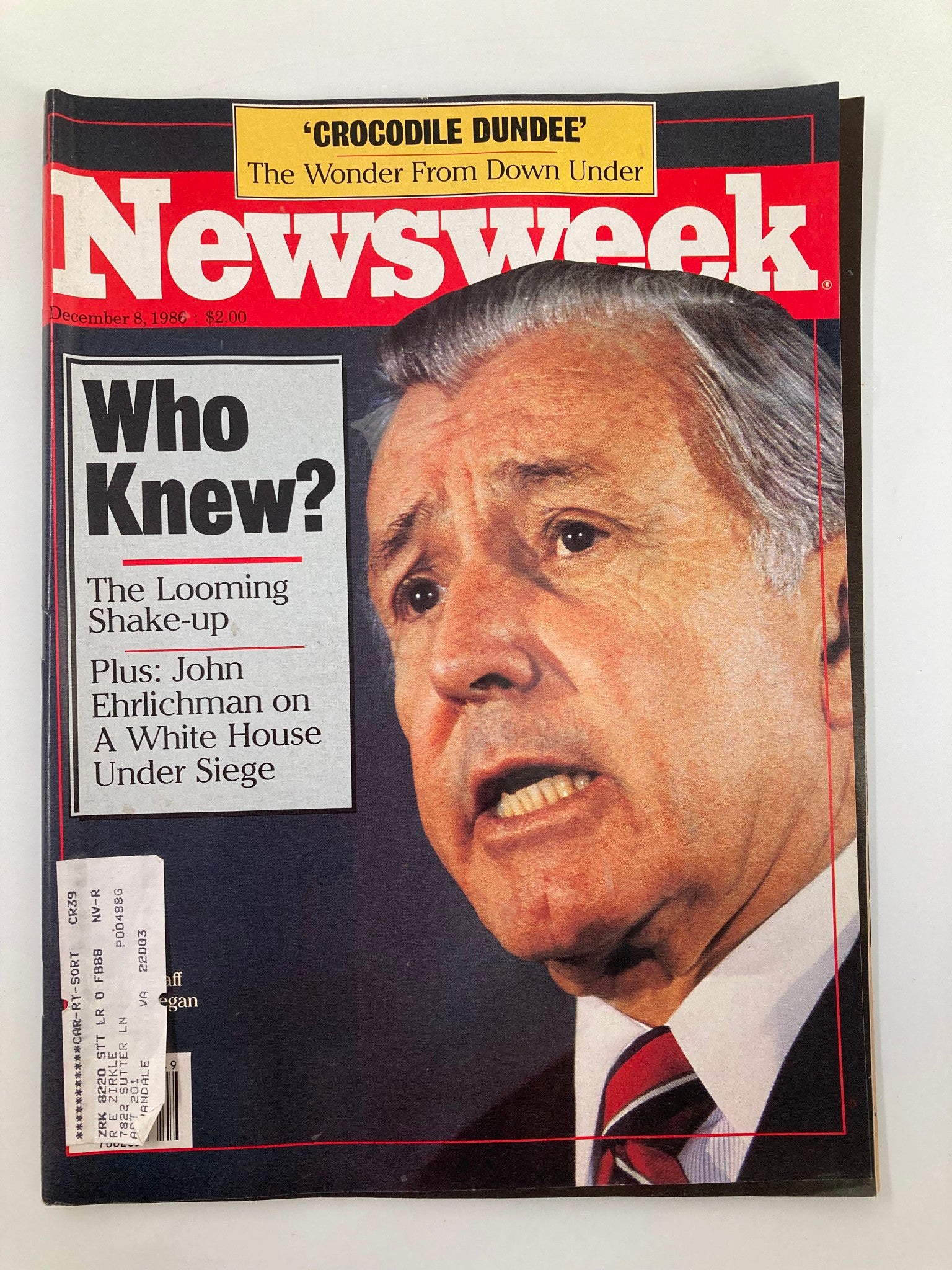 VTG Newsweek Magazine December 8 1986 John Enrichman On White House Under Seige