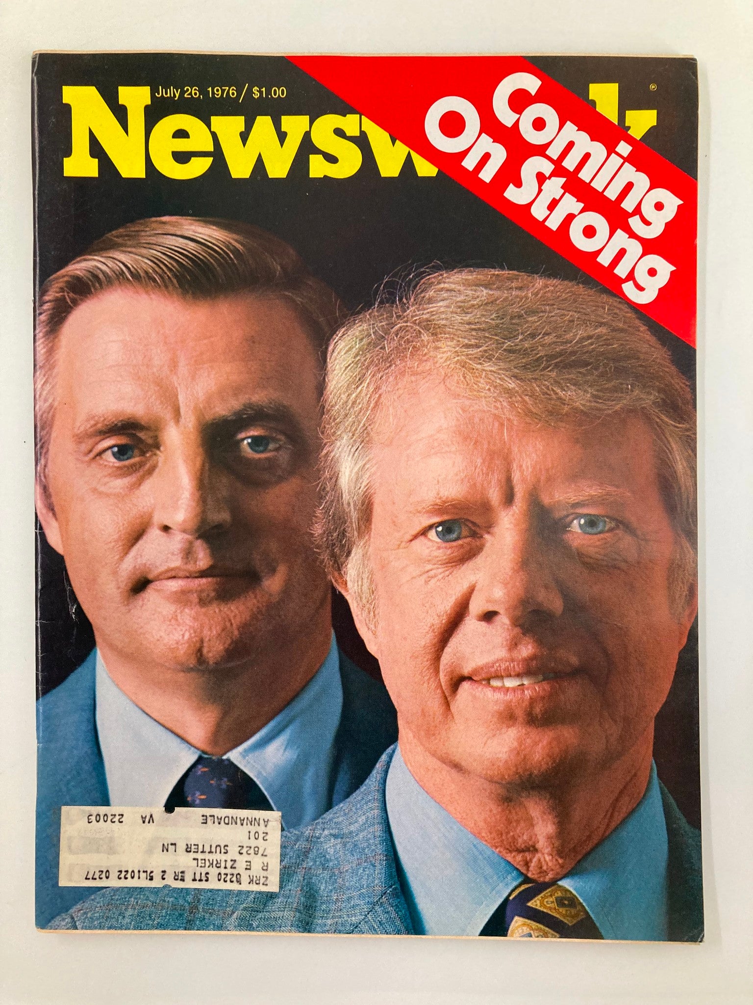 VTG Newsweek Magazine July 26 1976 Jimmy Carter & Walter Mondale Coming Strong