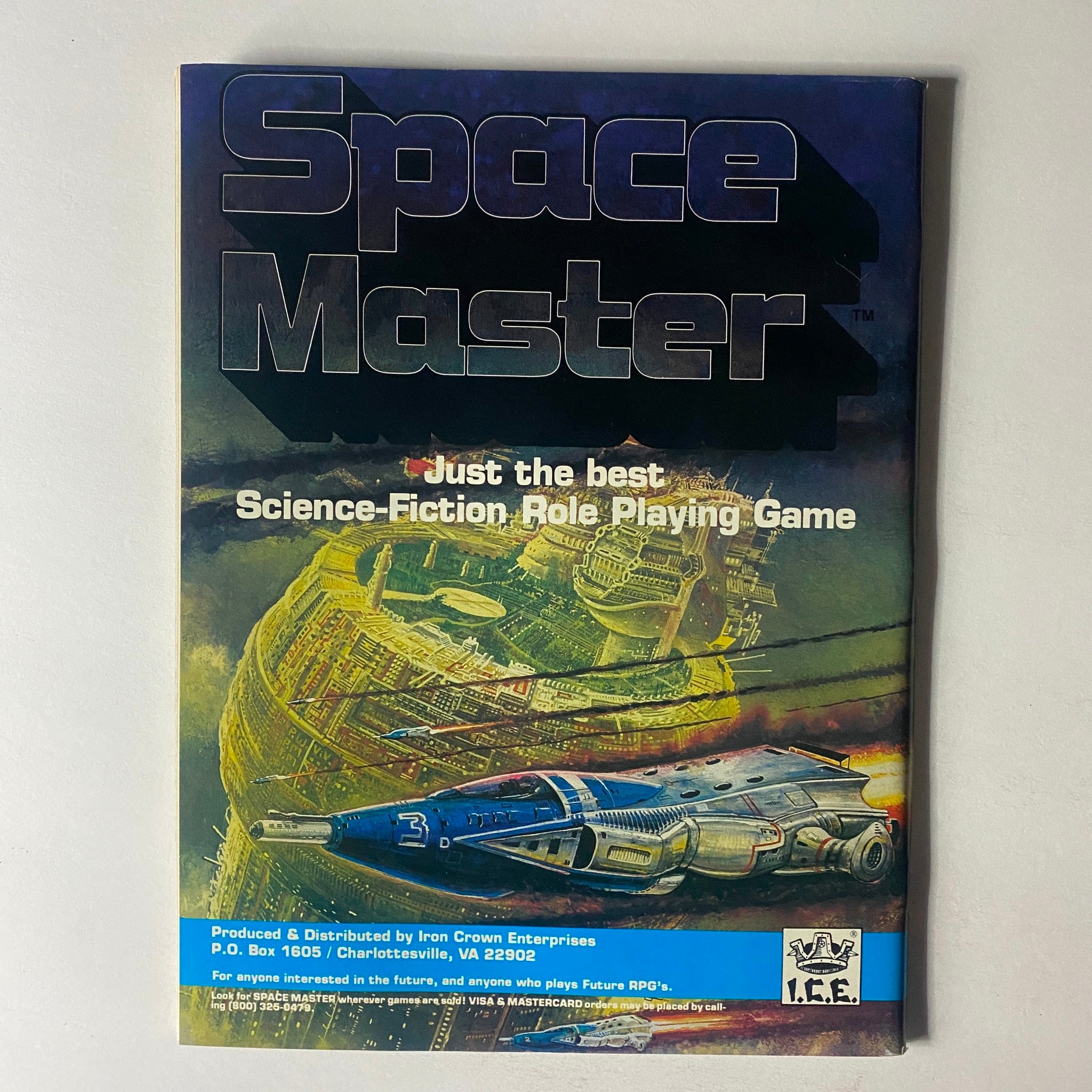 Cover of Space Master role-playing game magazine with a sci-fi themed illustration, captioned 'Just the best Science-Fiction Role Playing Game'.