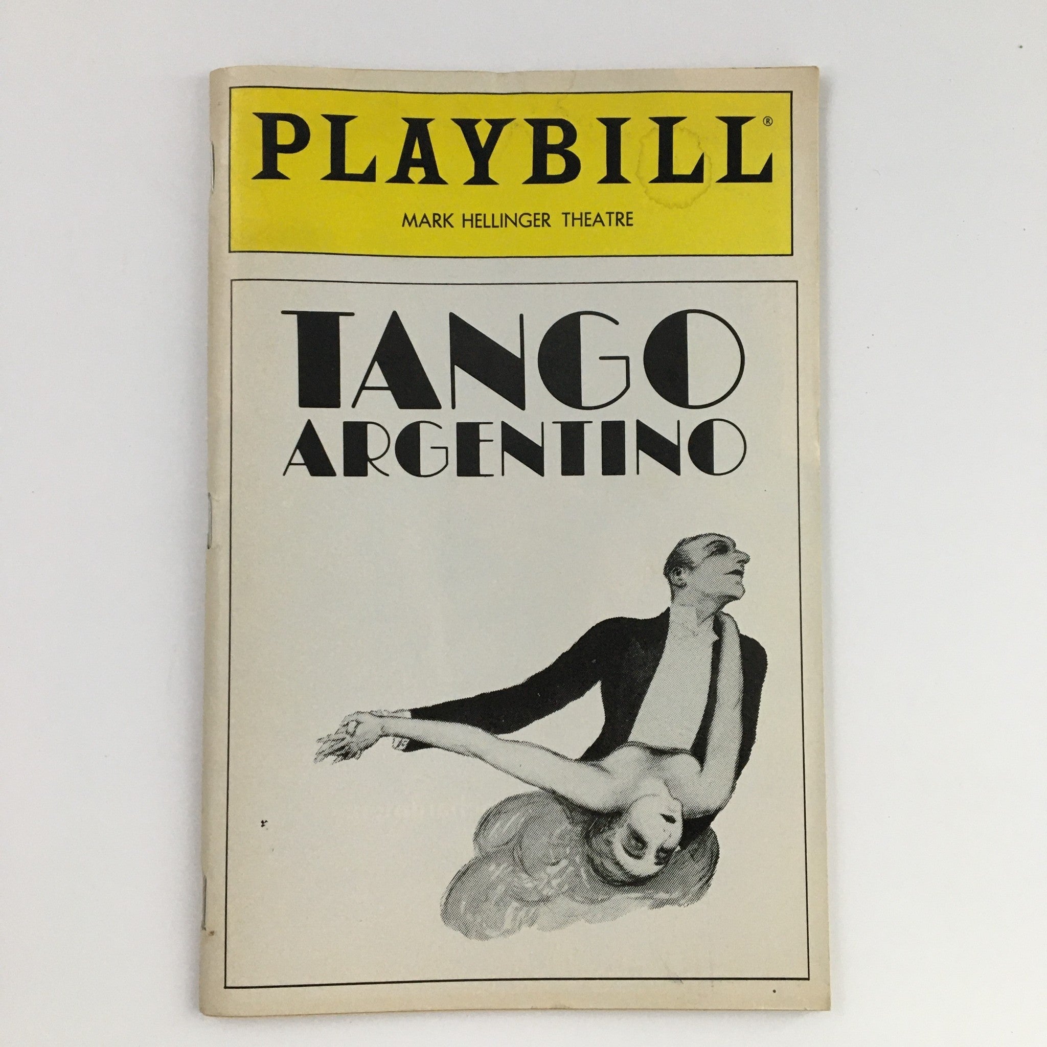 1985 Playbill Mark Hellinger Theatre Presents Tango Argentino by Claudio Segovia