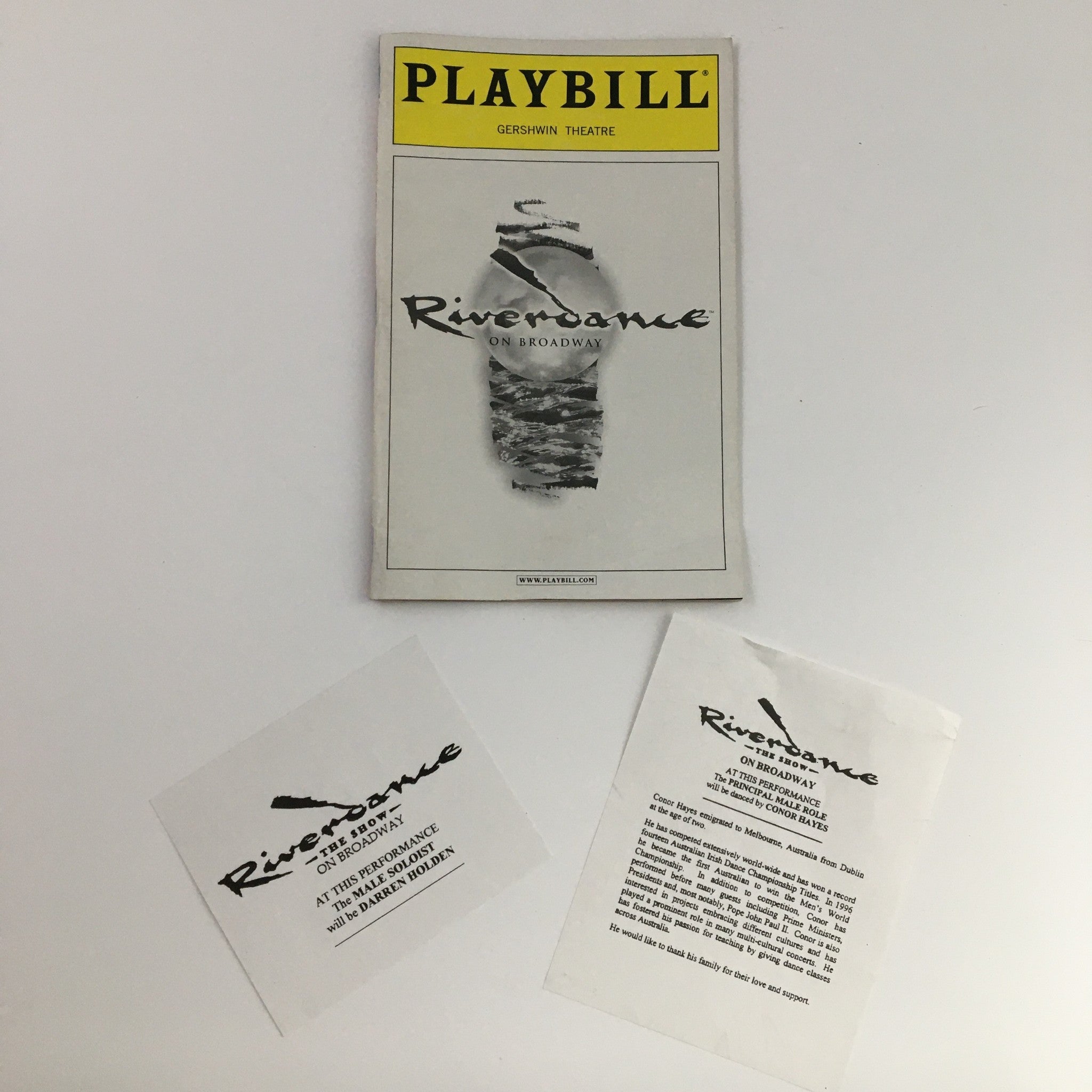 2001 Playbill Gershwin Theatre Presents Riverdance On Broadway by John McColgan