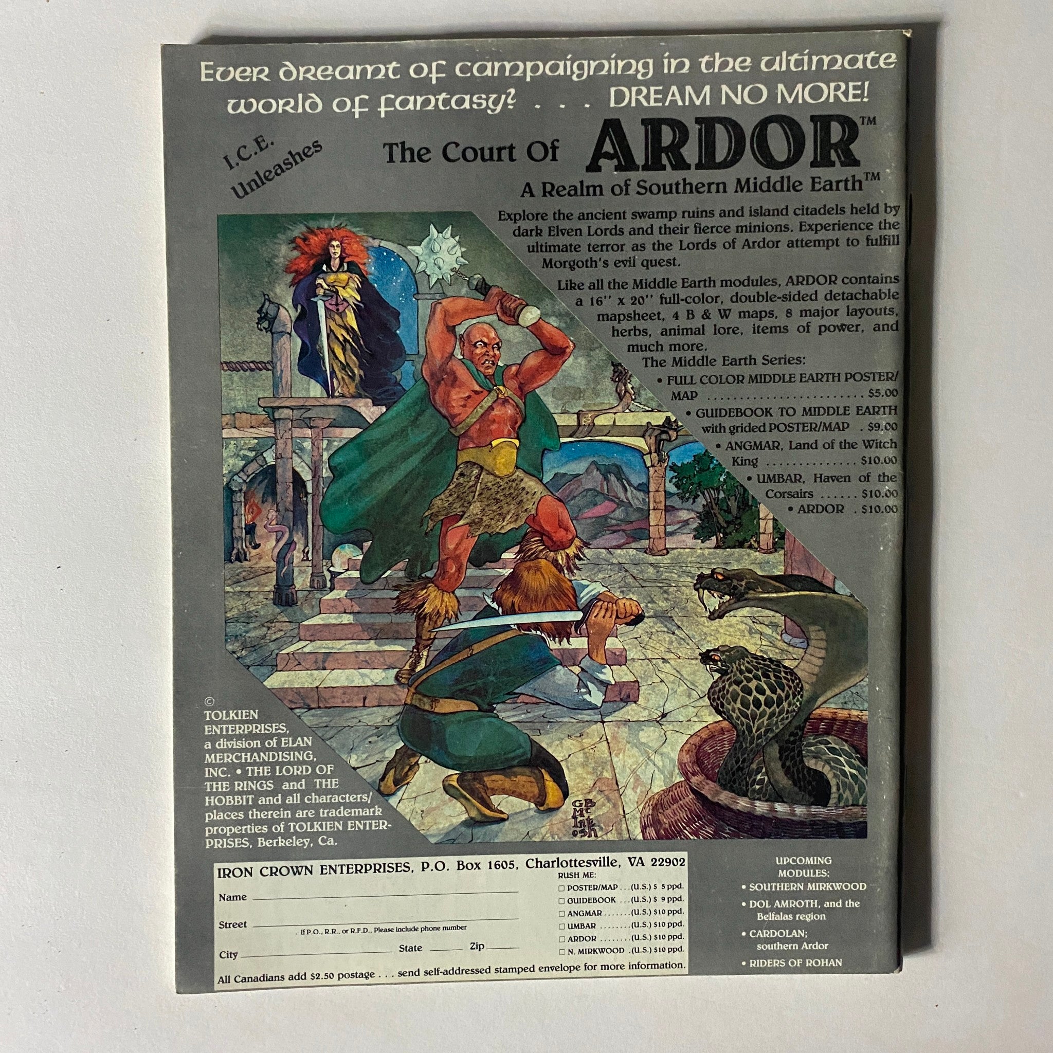 Cover of VTG Dragon Magazine July 1983 #75 featuring a dramatic fantasy illustration. The artwork showcases a warrior in battle against a serpent, representing themes from the magazine's cover story 'Can Seapoint Be Saved?'. This vintage issue is ideal for collectors of role-playing games and fantasy literature.