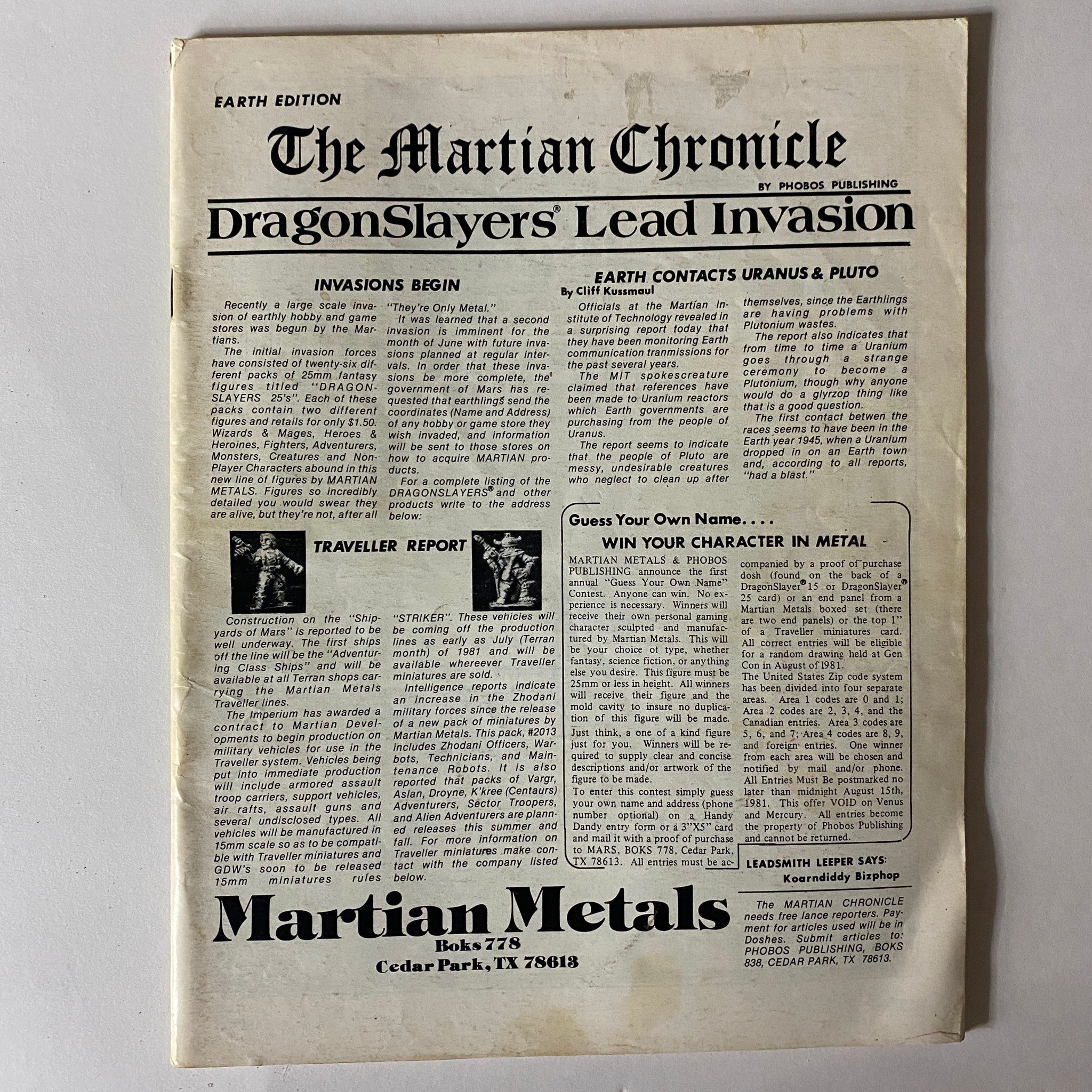 VTG The Dragon Magazine June 1981 #50 The Chapel of Silence