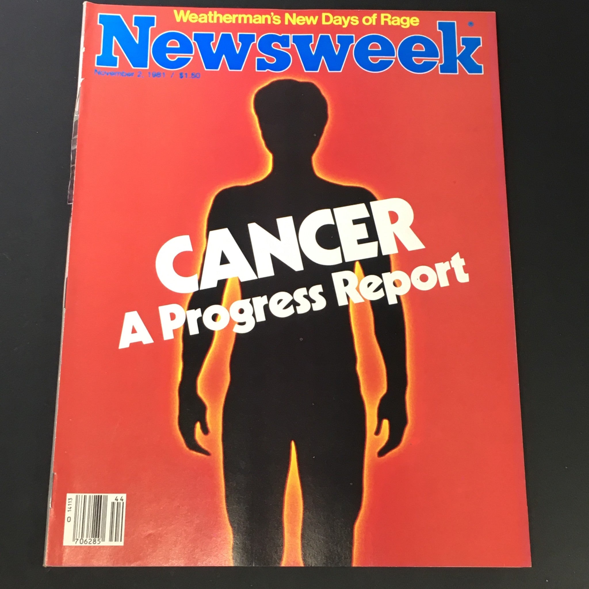 VTG Newsweek Magazine November 2 1981 - A Progress Report on Cancer / Newsstand