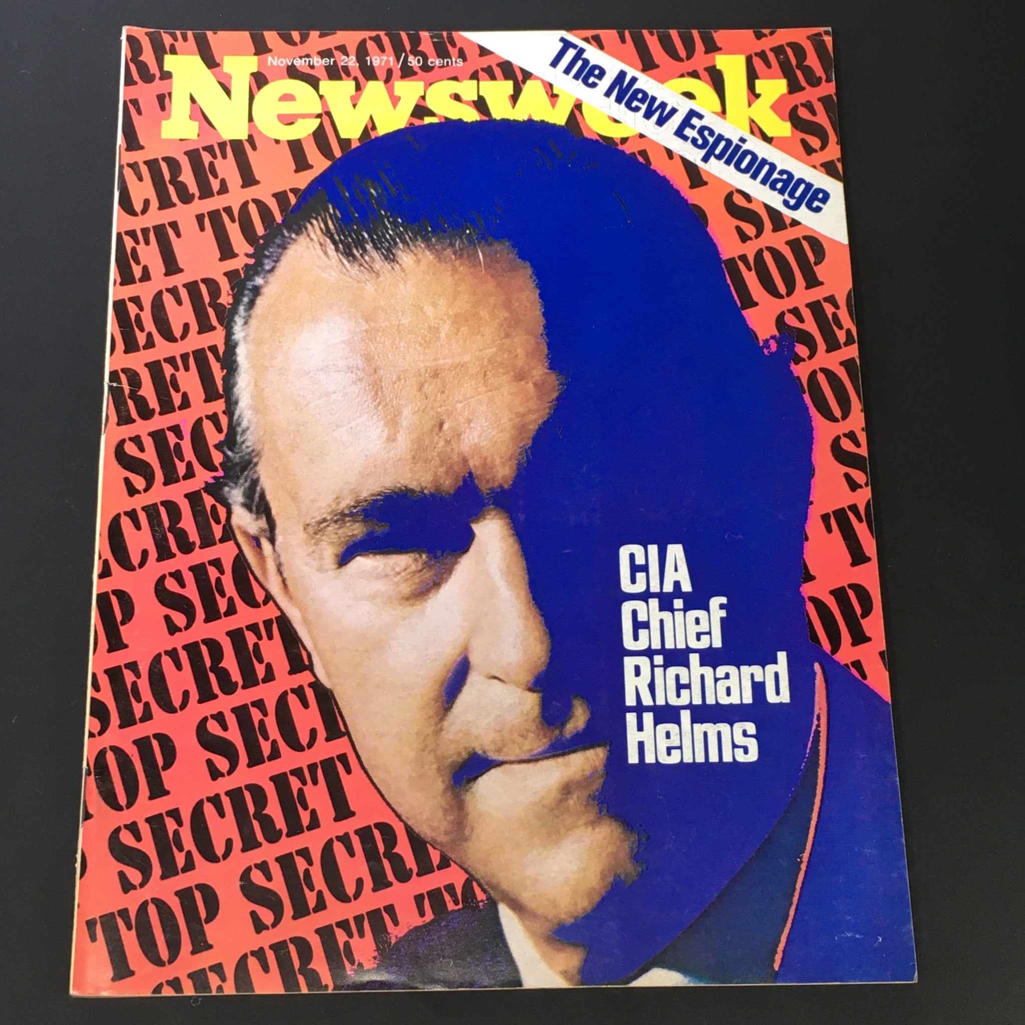 VTG Newsweek Magazine November 22 1971 - CIA Chief Richard Helms / Newsstand