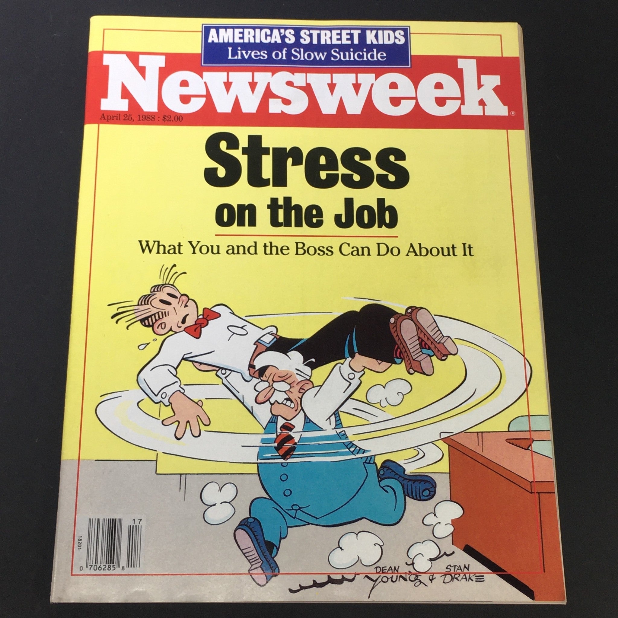 VTG Newsweek Magazine April 25 1988 - America's Street Kids / Stress on the Job