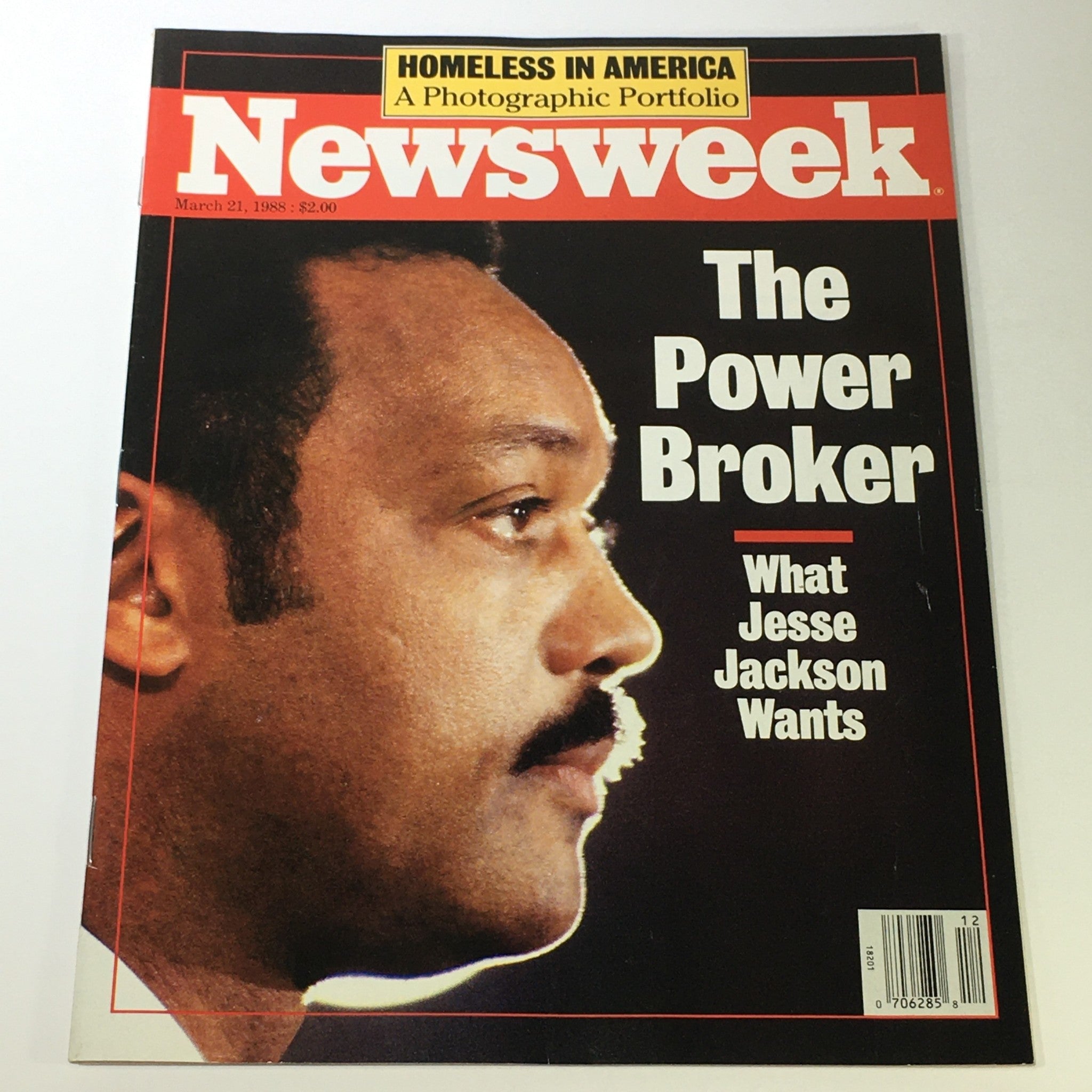 VTG Newsweek Magazine March 21 1988 - Jesse Jackson / Photographic Portfolio