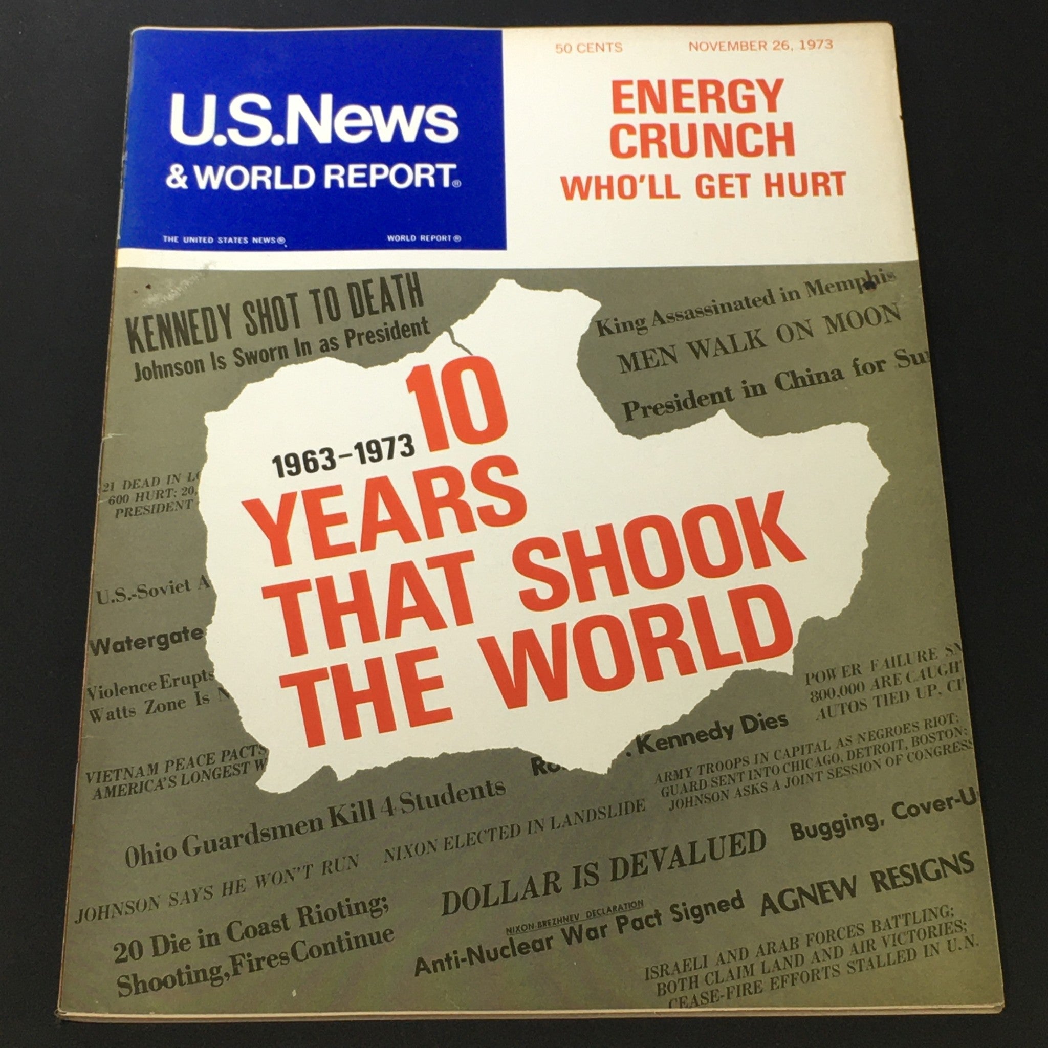 VTG US News & World Report Magazine November 26 1973 - 10 Years That Shook World