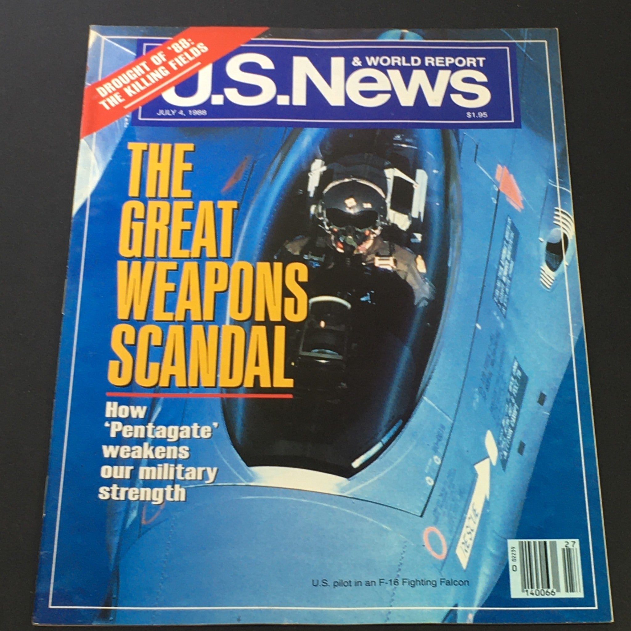 VTG US News & World Report July 4 1988 - The Great Weapons Scandal / F-16 Falcon