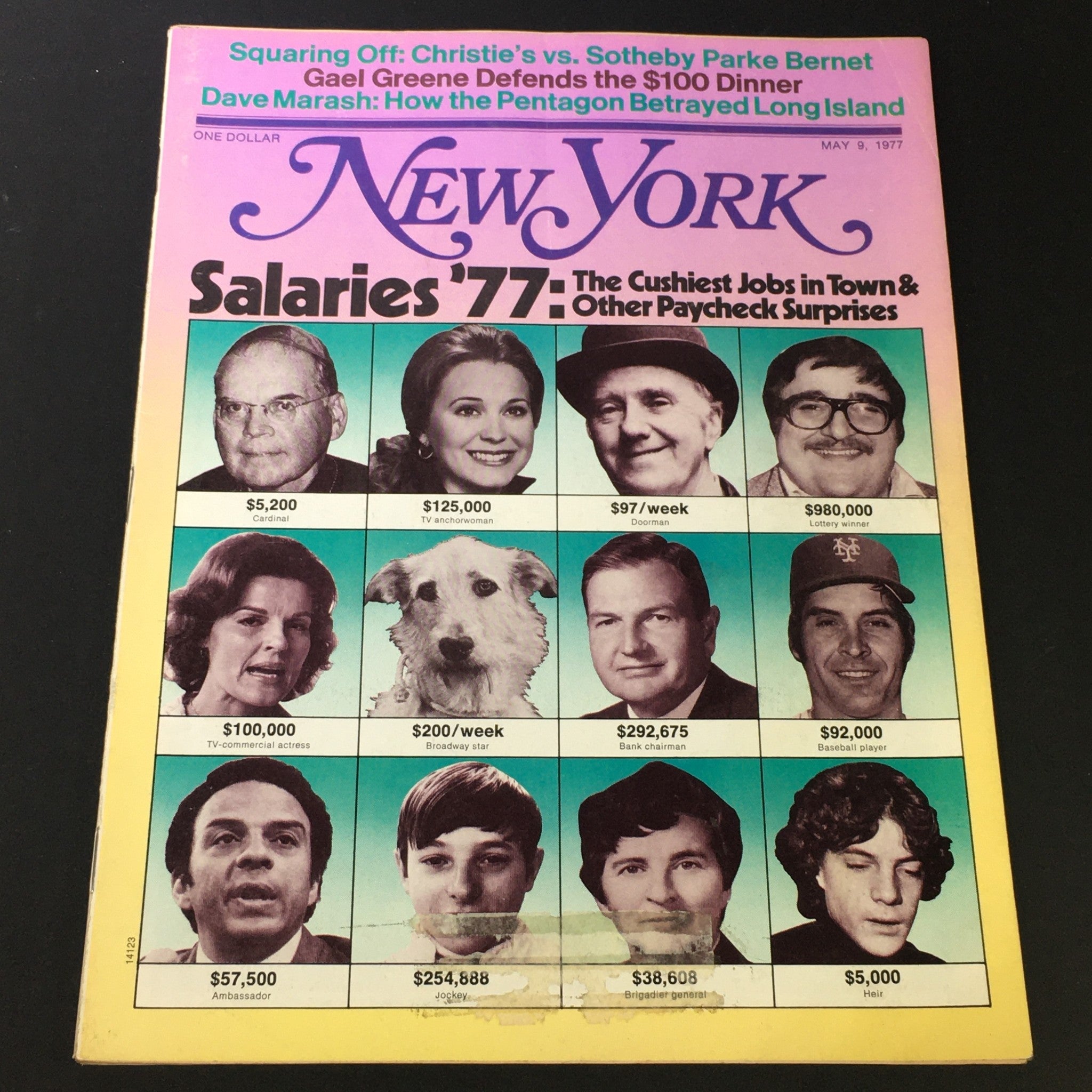 VTG New York Magazine May 9 1977 - Salaries in the Year 1977 / Dael Greene