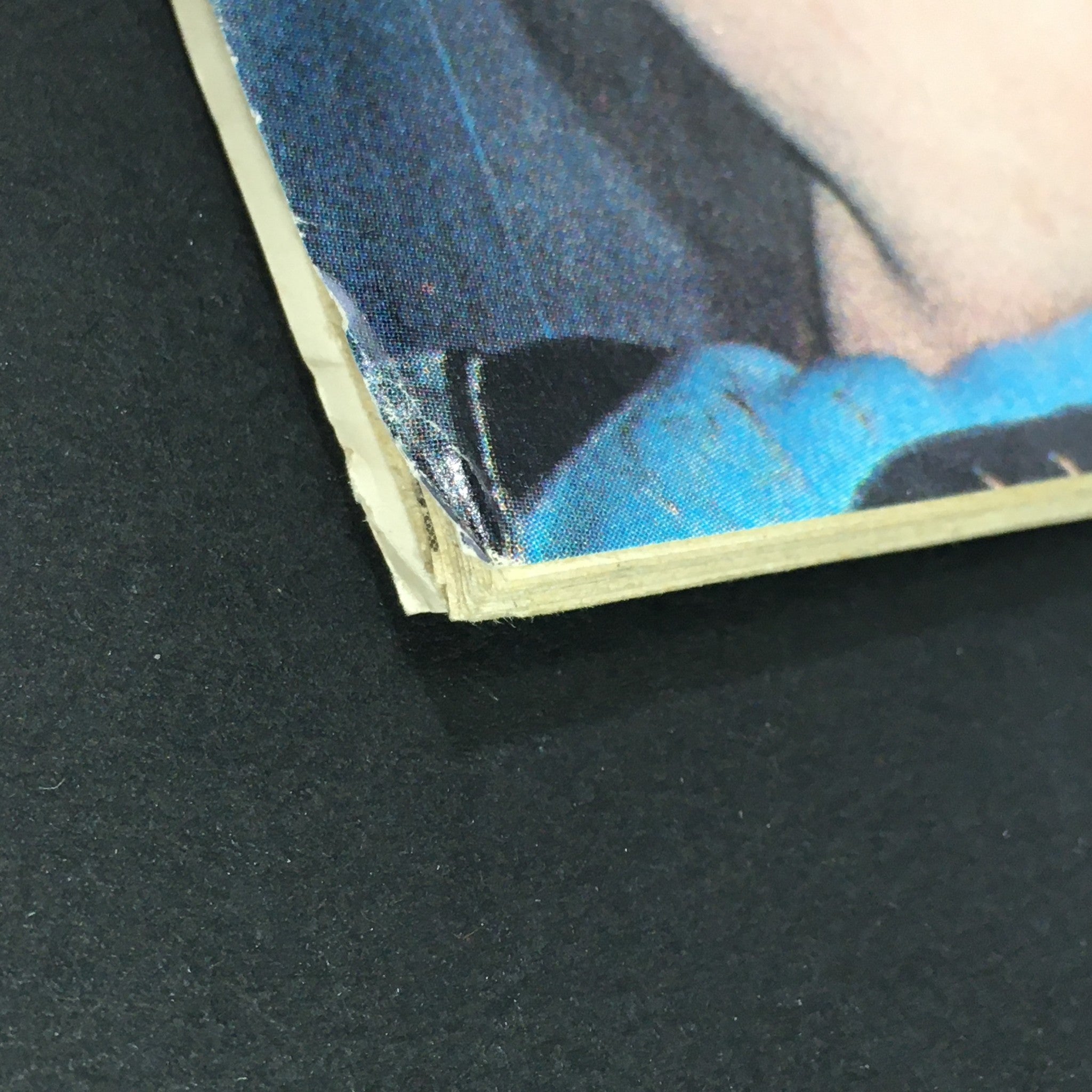 Vintage Inside Wrestling Magazine January 1978 edge detail showing wear, highlighting the condition of this wrestling collectible.