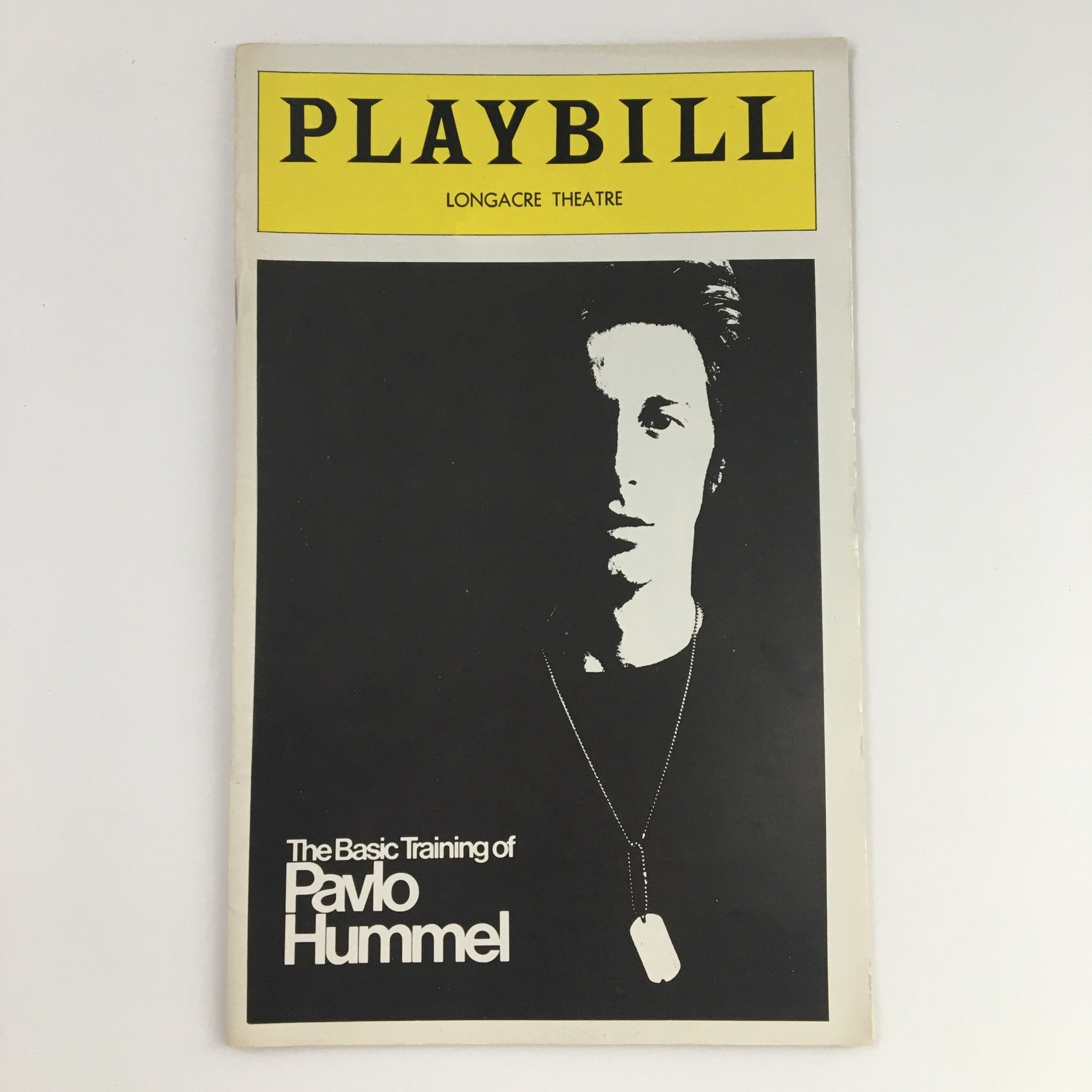 1977 Playbill Longacre Theatre Presents The Basic Training of Pavlo Hummel