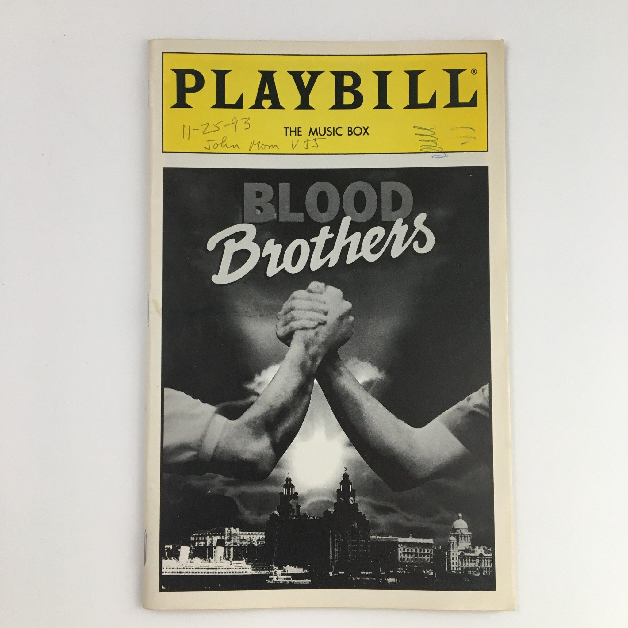 1993 Playbill The Music Box Presents Blood Brothers by Bill Kenwright Bob Tomson