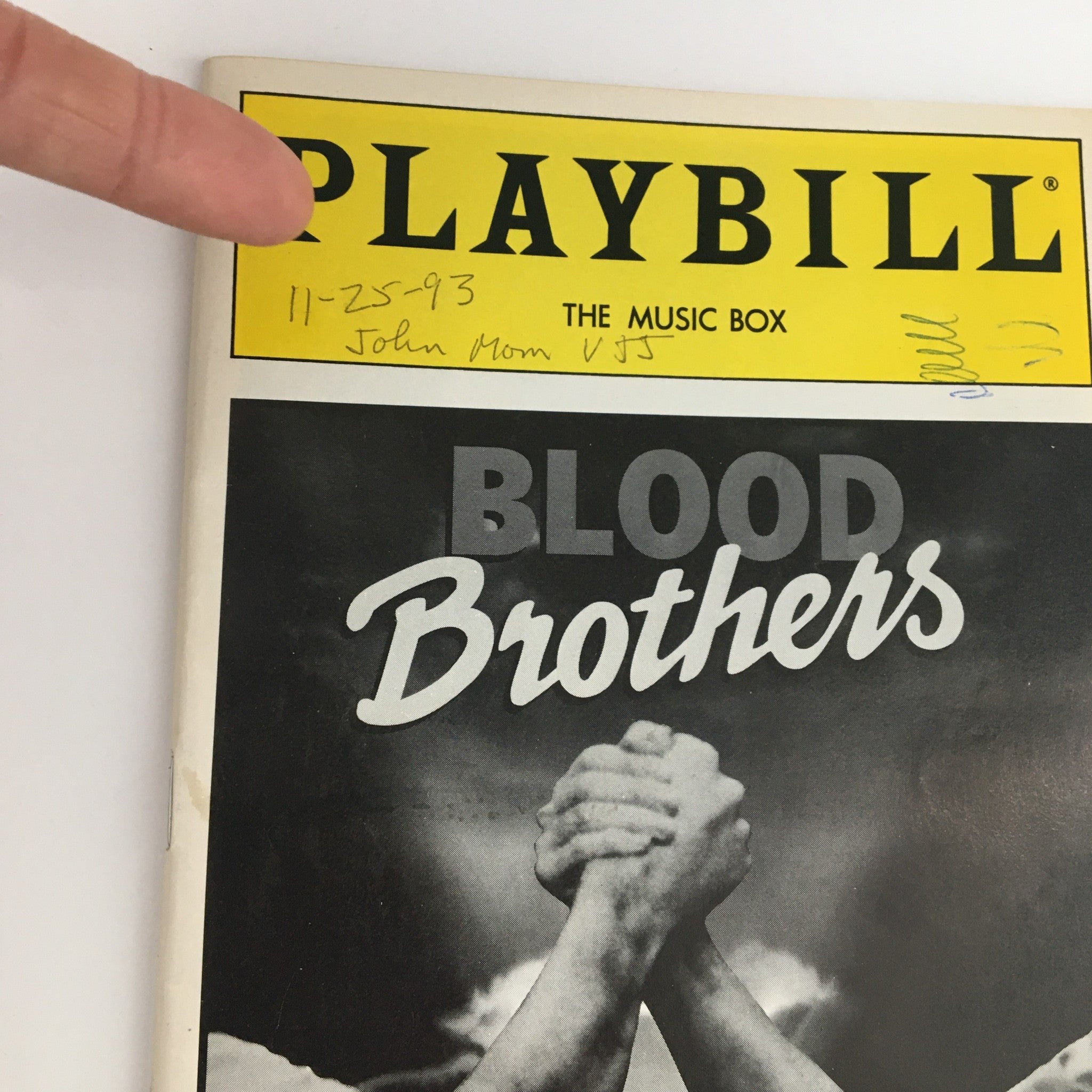 1993 Playbill The Music Box Presents Blood Brothers by Bill Kenwright Bob Tomson