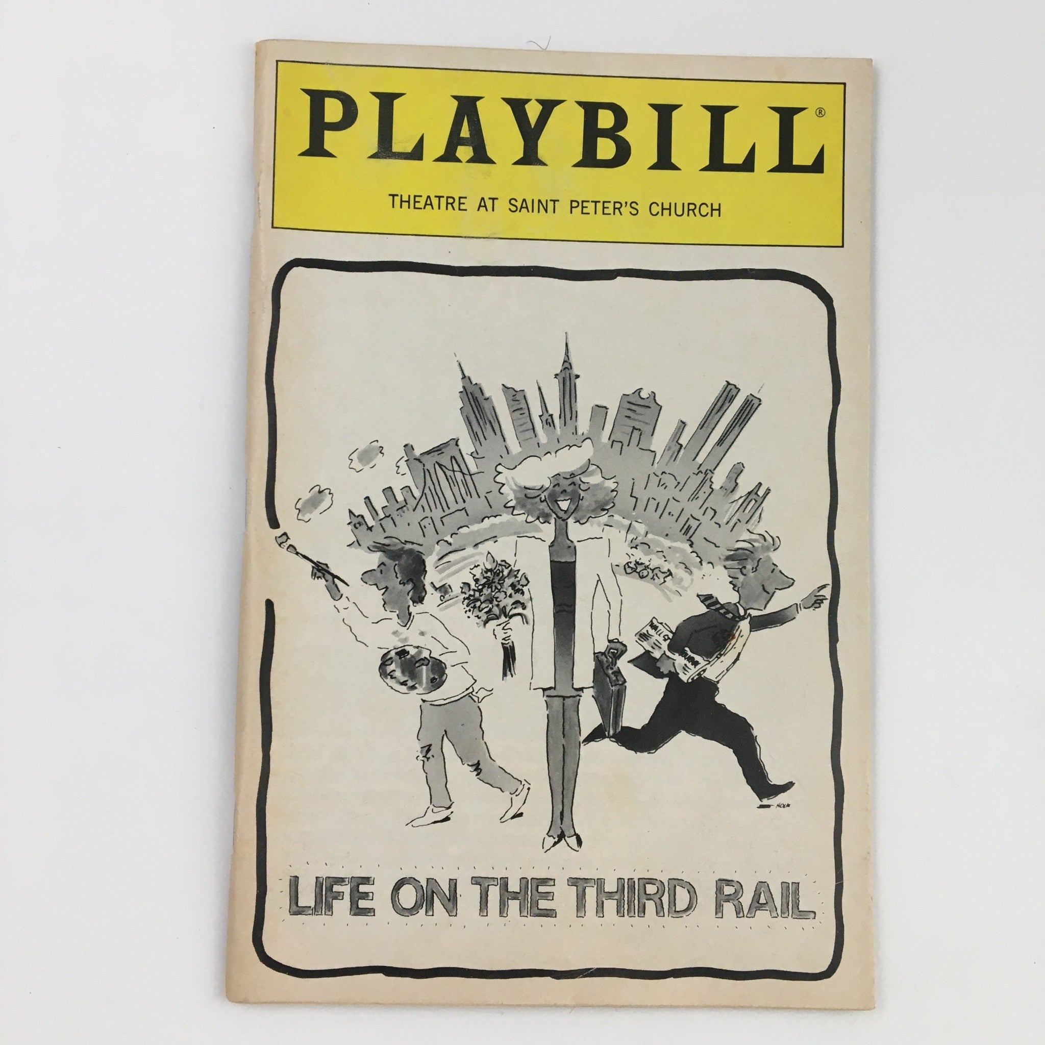 1990 Playbill Theatre at Saint Peter's Church Present Life On The Third Rail