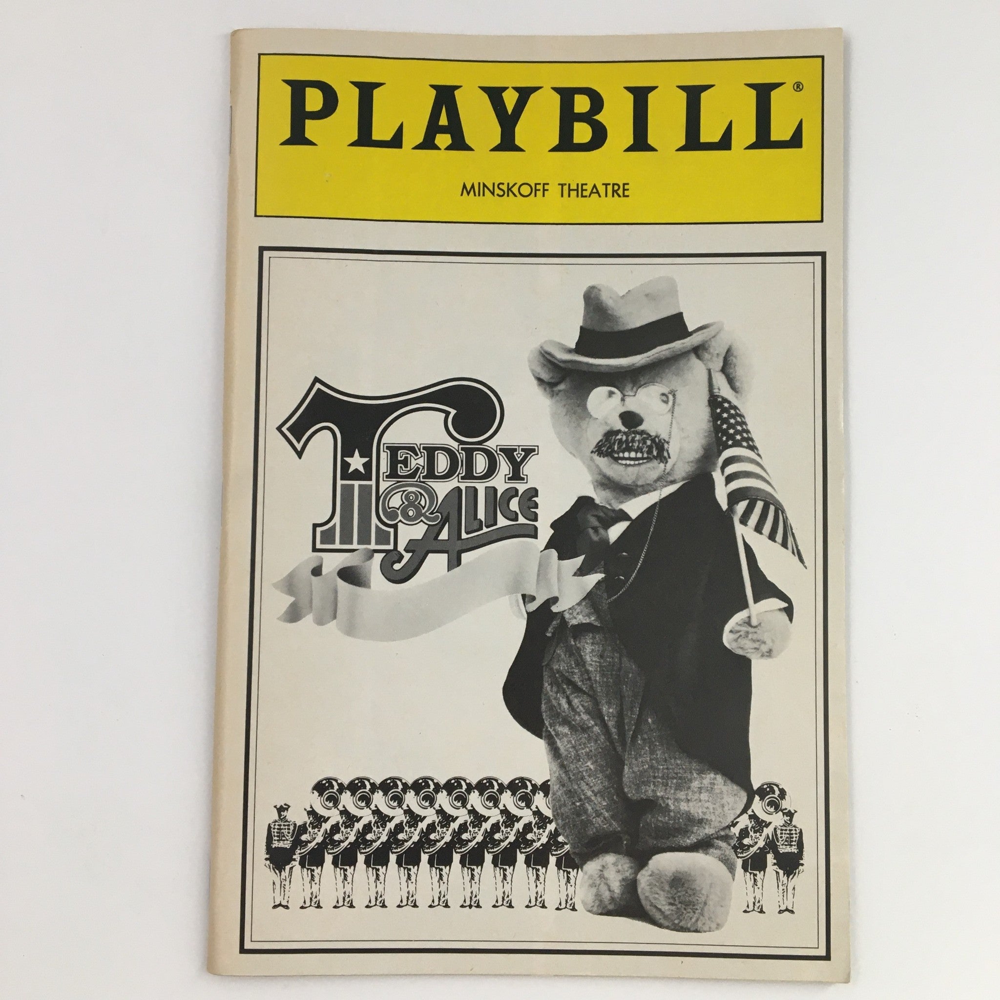 1988 Playbill Minskoff Theatre Present Len Cariou in Teddy & Alice by J. Driver