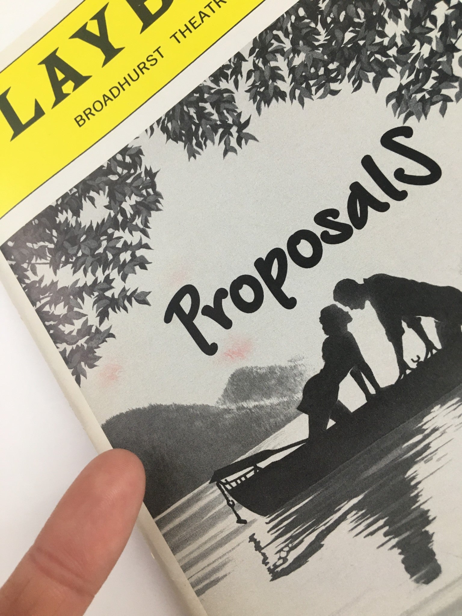 1997 Playbill Broadhurst Theatre Presents Neil Simmon Proposals by Joe Mantello