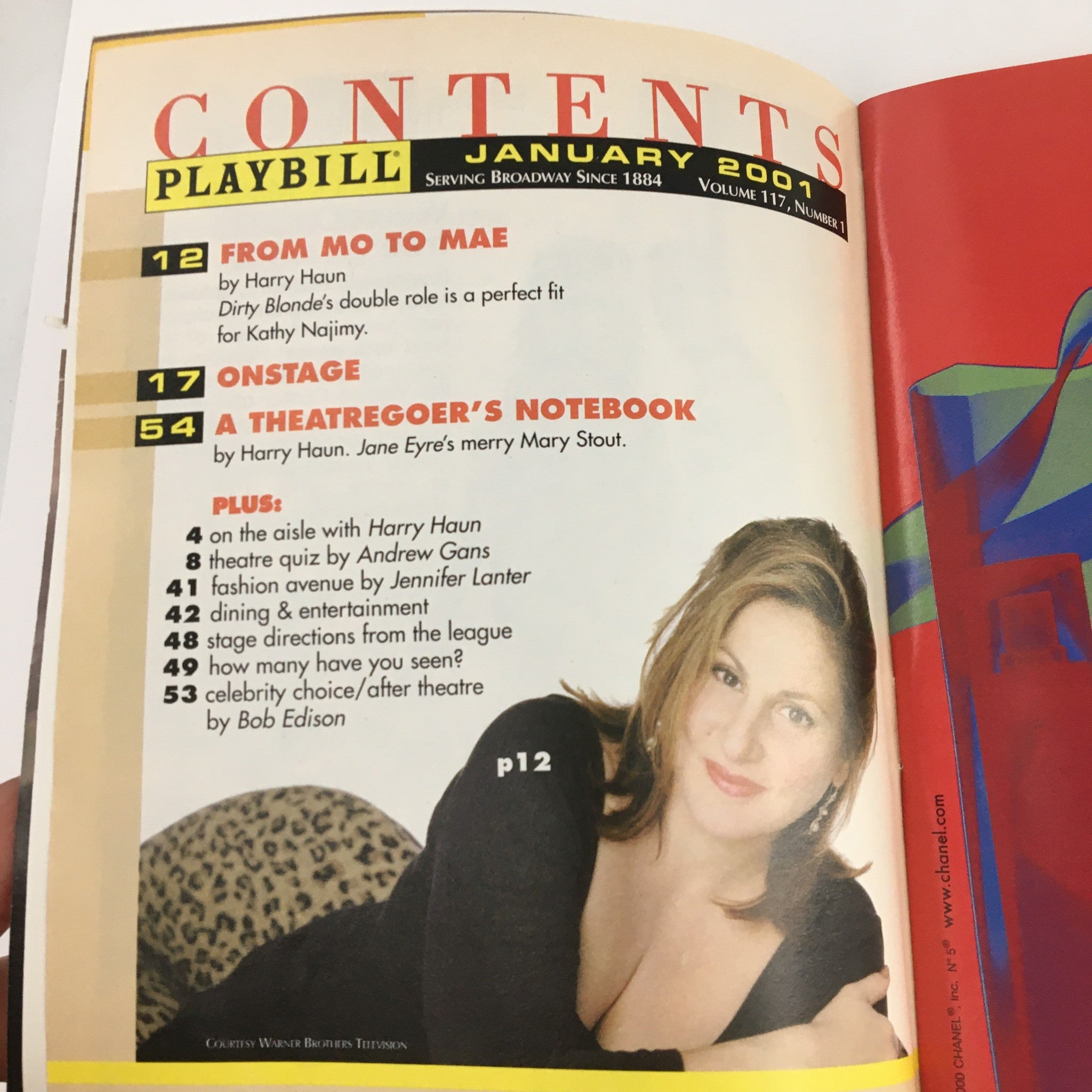 2001 Playbill Westside Theatre Present Julie Halston in The Vagina Monologues