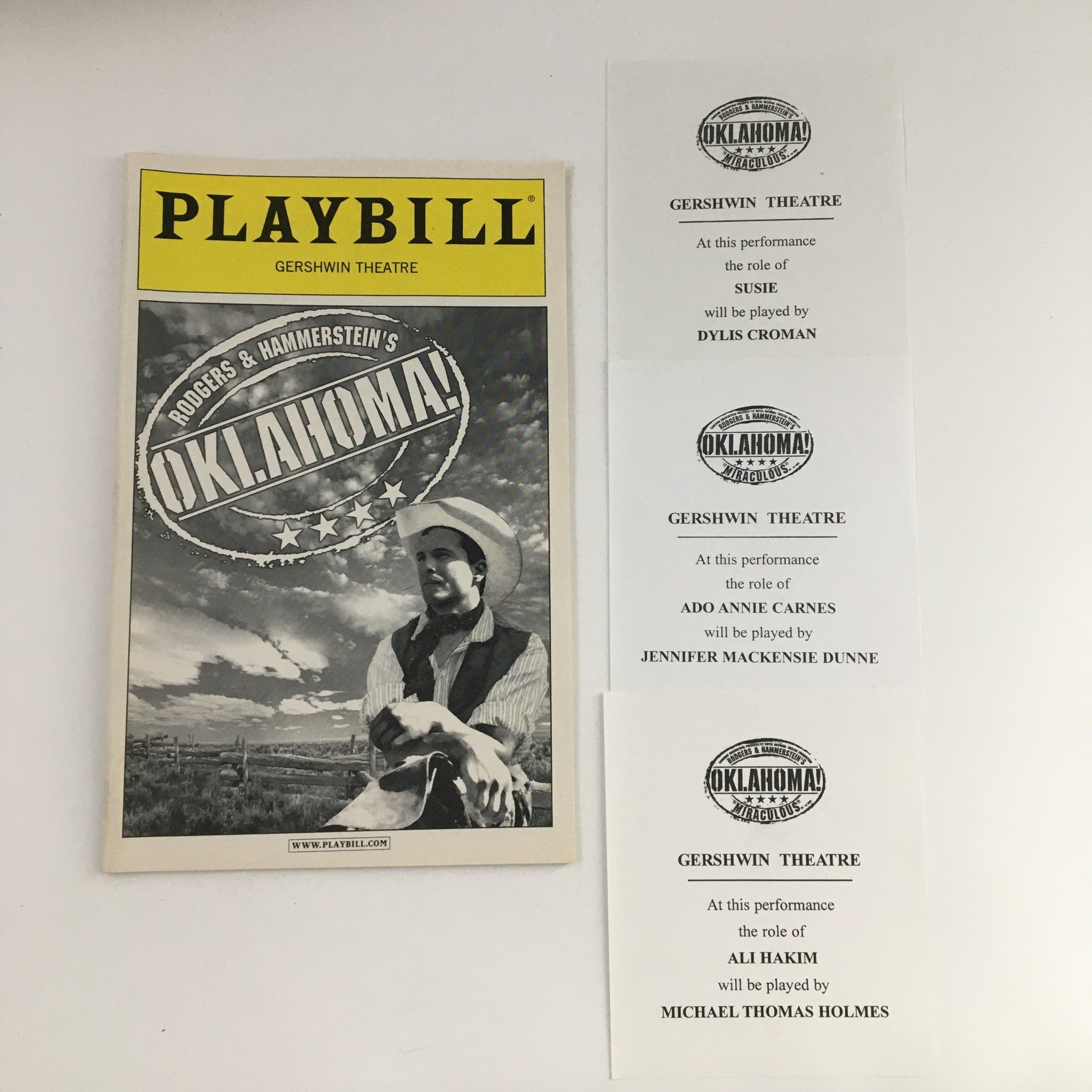 2003 Playbill Gershwin Theatre Present Rodgers & Hammerstein's Oklahoma!