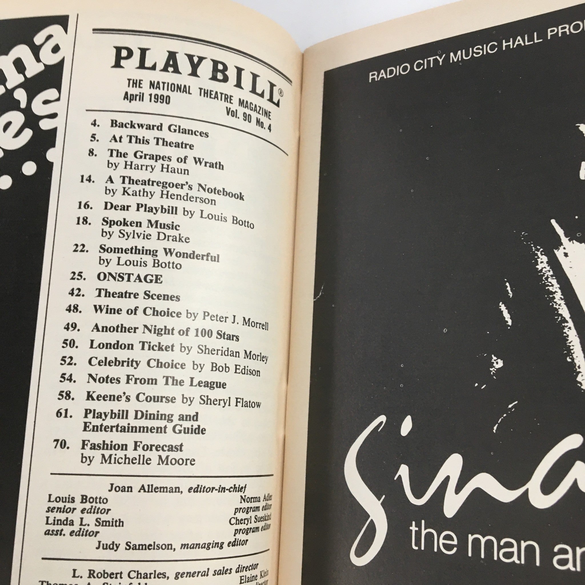 1990 Playbill Virginia Theatre Presents City of Angels by Michael Blakemore