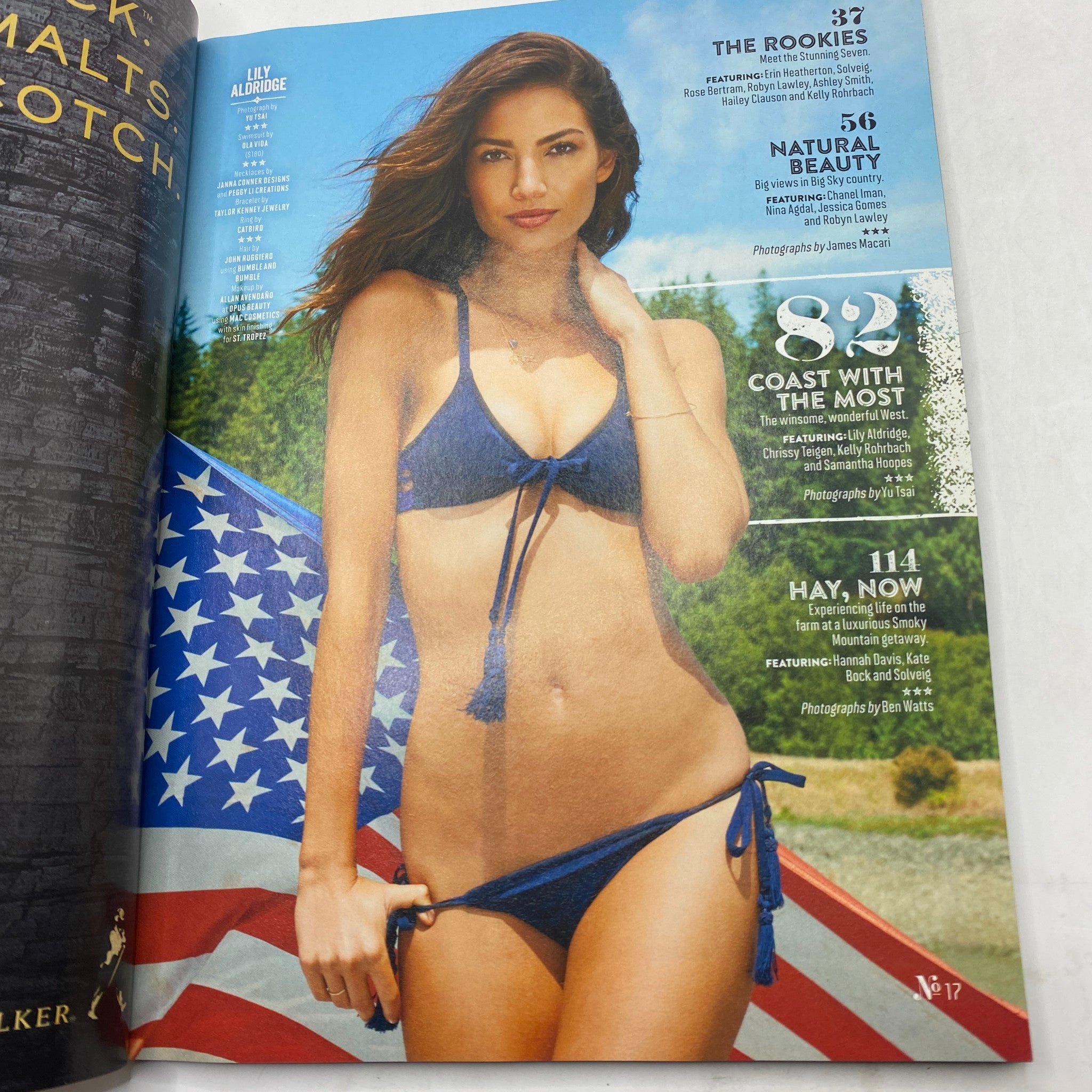 Sports Illustrated Magazine 2015 Hannah Davis, Lily Aldridge No Label VG