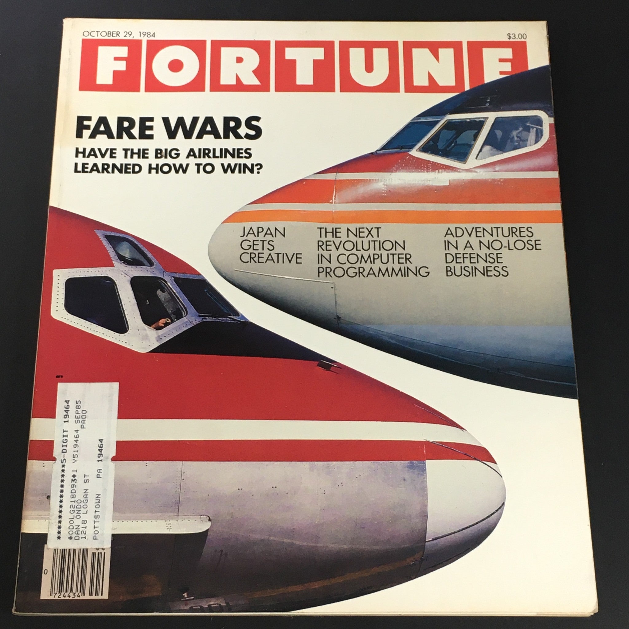 VTG Fortune Magazine October 29 1984 - Fare Wars / Japan Gets Creative