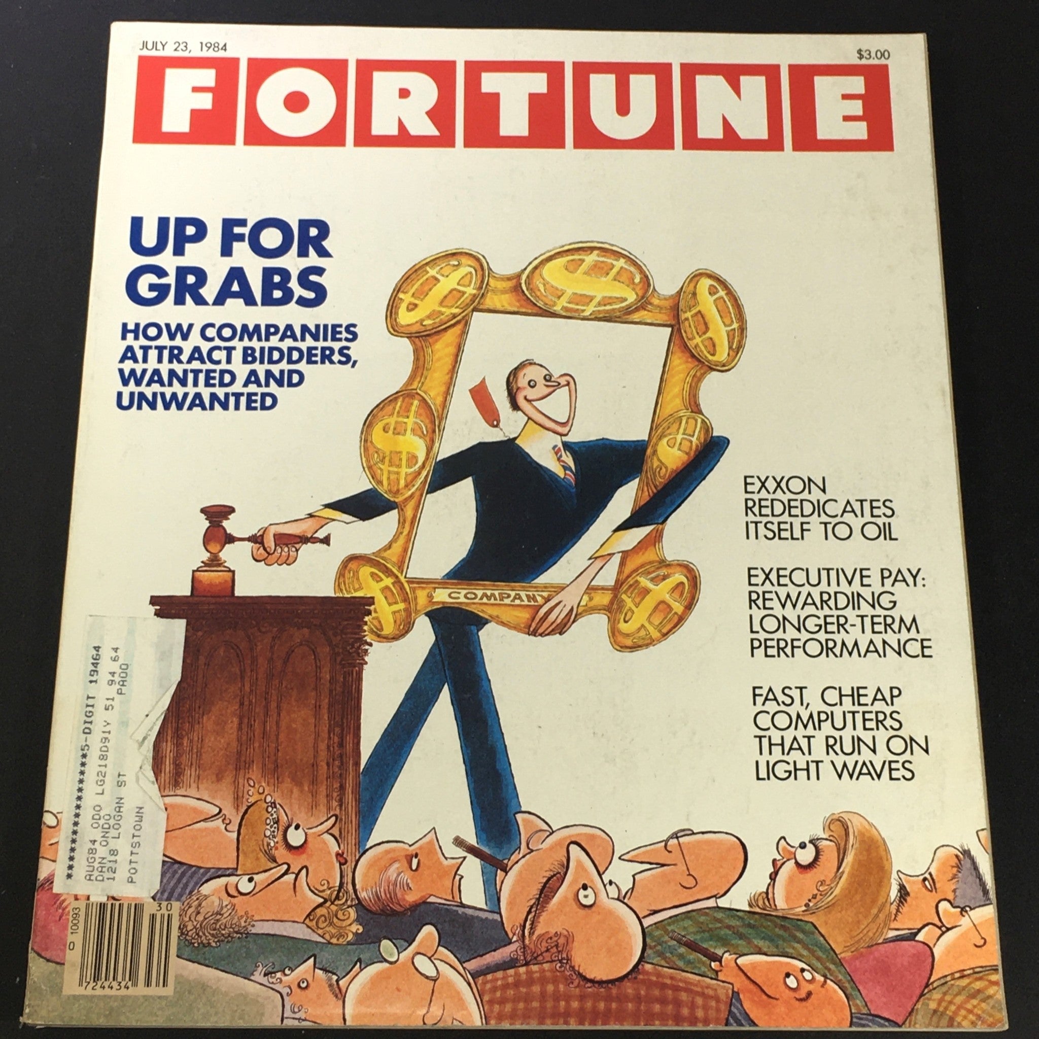 VTG Fortune Magazine July 23 1984 - Up For Grabs / How Companies Attract Bidders