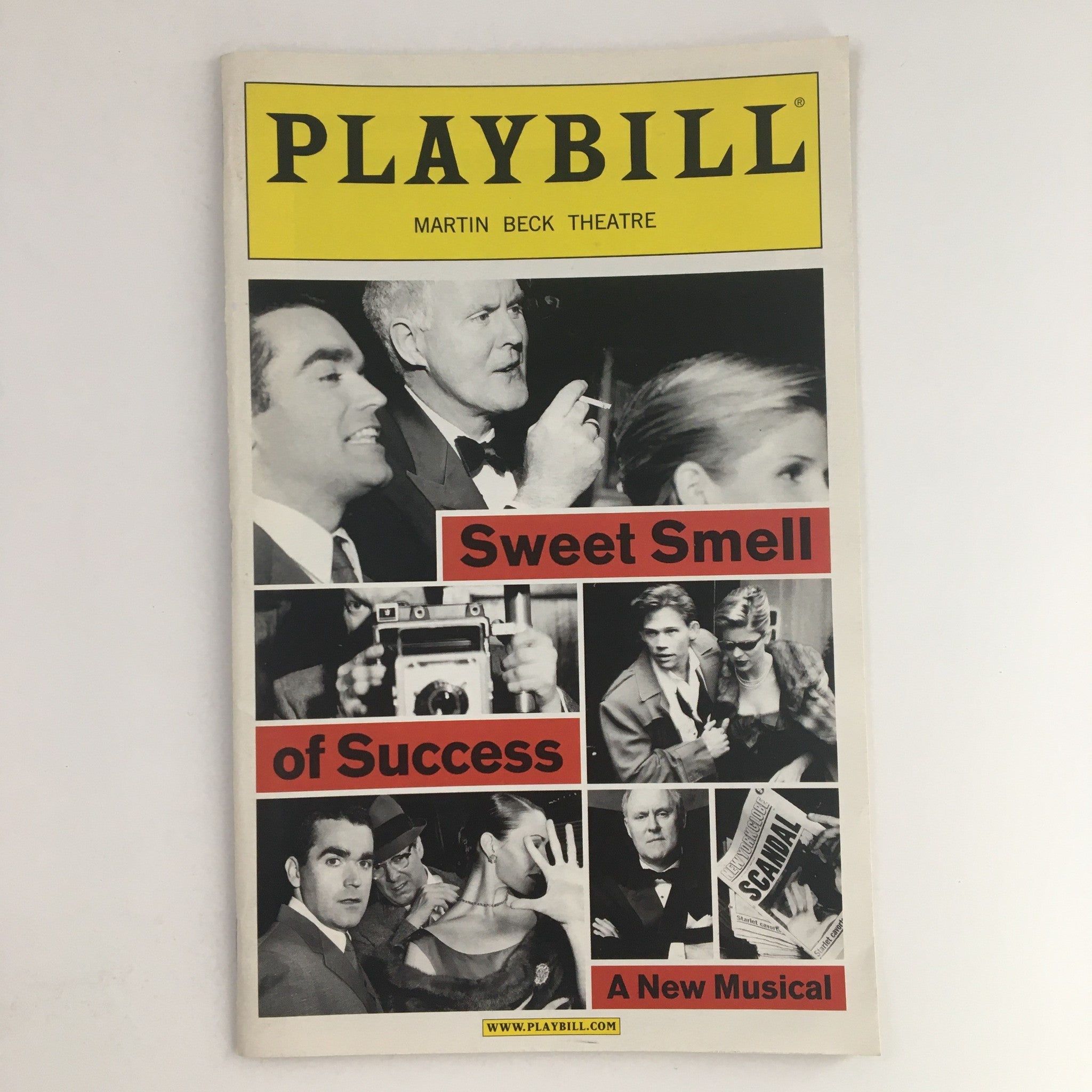 2002 Playbill Martin Beck Theatre Present John Lithgow in Sweet Smell of Success