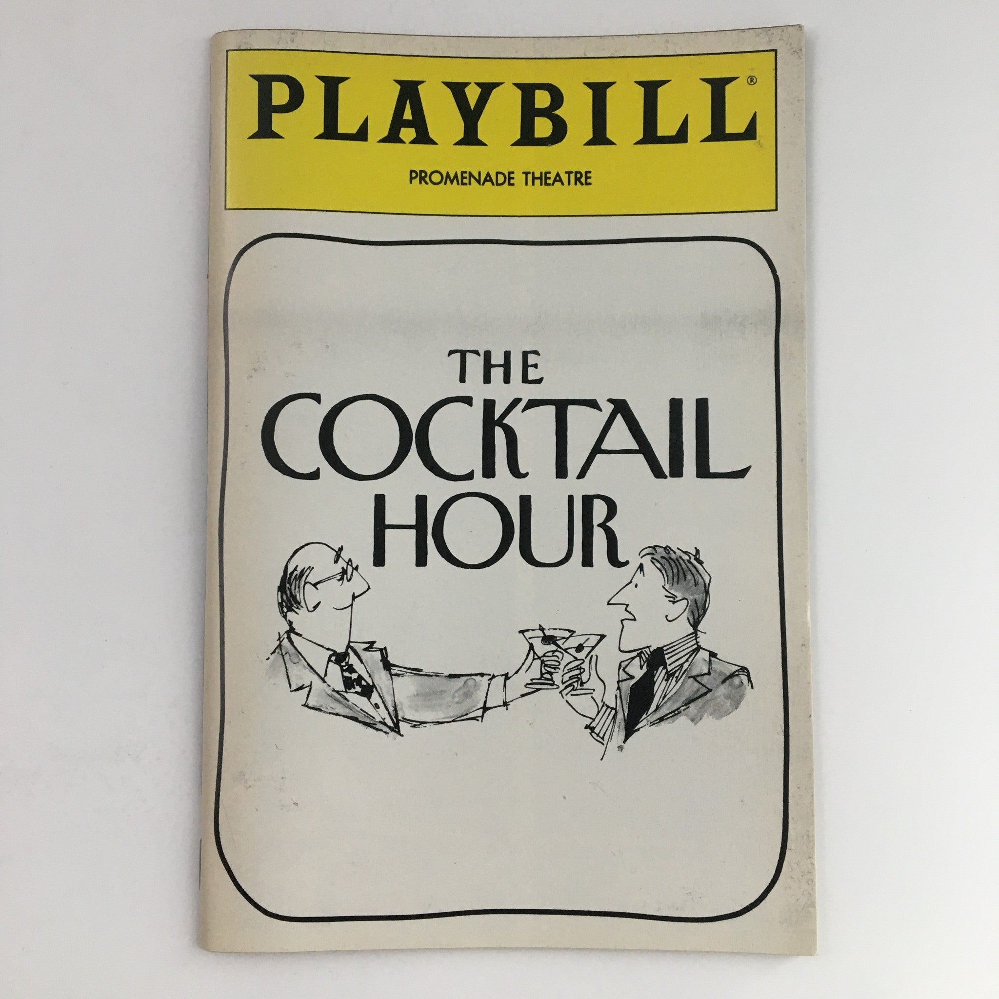 1989 Playbill Promenade Theatre Present The Cocktail Hour by A.R. Gurney