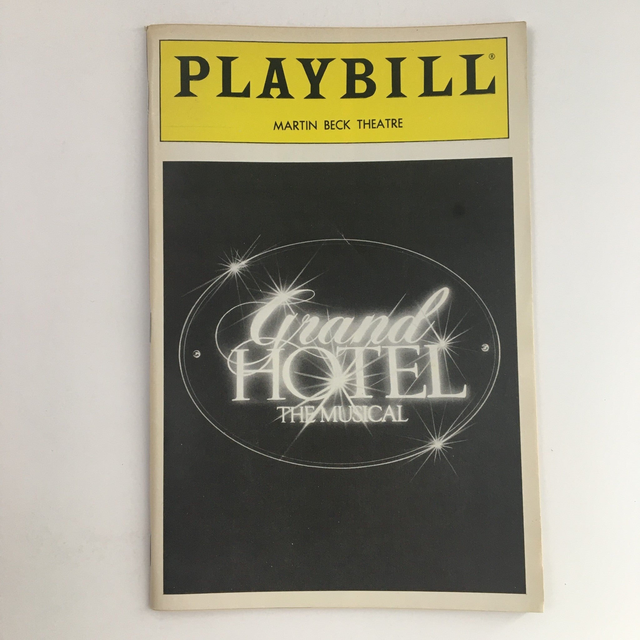 1990 Playbill Martin Beck Theatre Present Grand Hotel The Musical by Tommy Tune